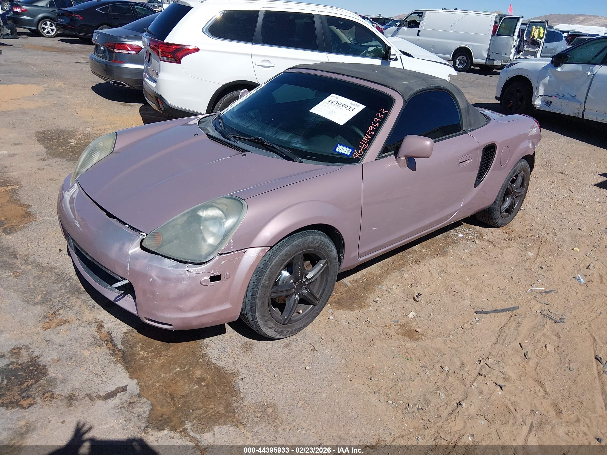2001 Toyota Mr2 Spyder   Pink vin: JTDFR320110038921