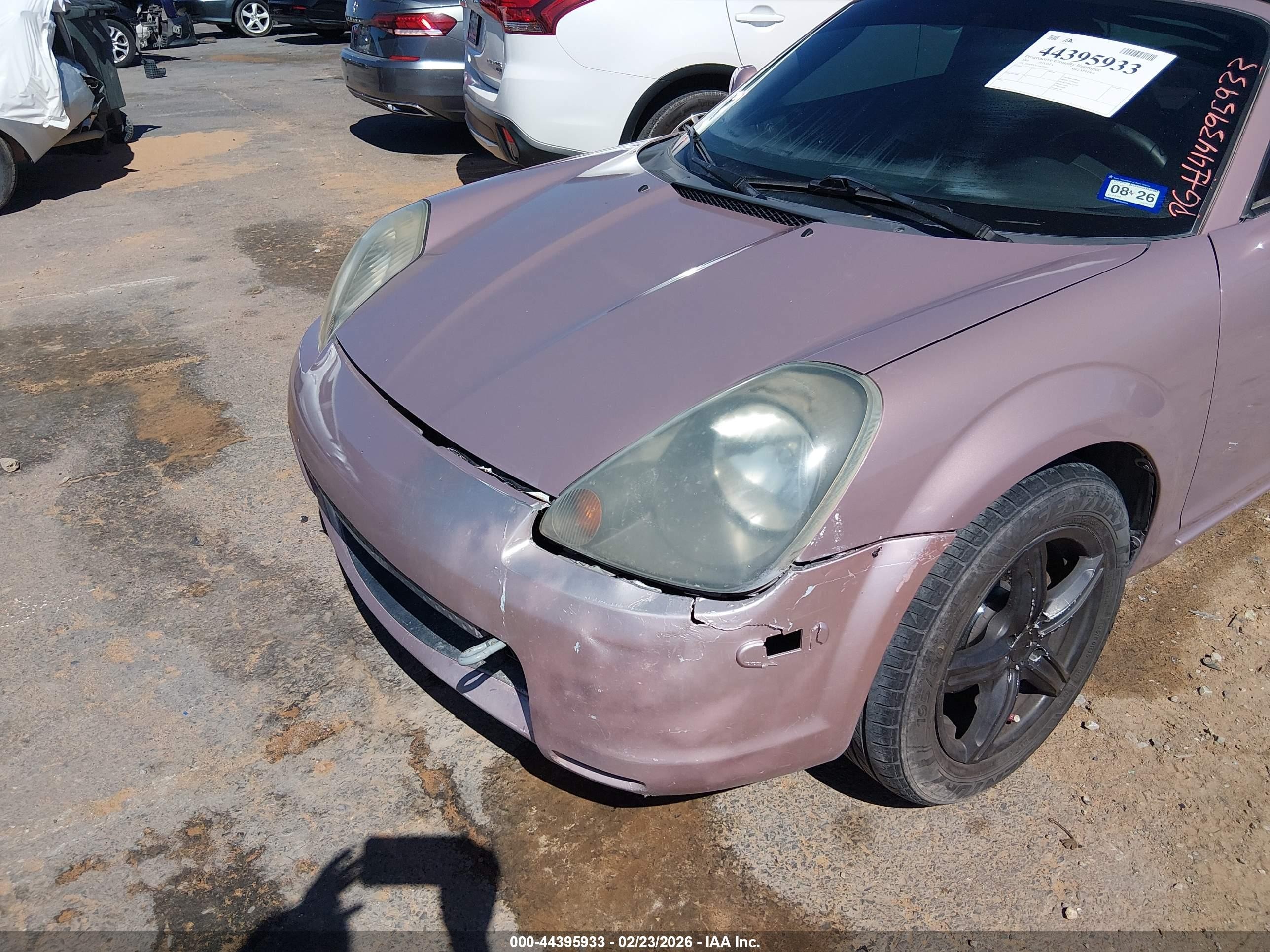 2001 Toyota Mr2 Spyder   Pink vin: JTDFR320110038921