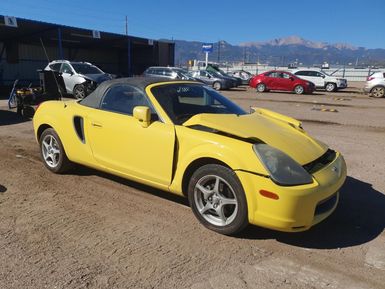 2002 Toyota Mr2 Spyder Yellow vin: JTDFR320120045353