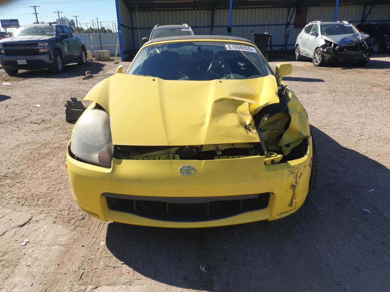 2002 Toyota Mr2 Spyder Yellow vin: JTDFR320120045353