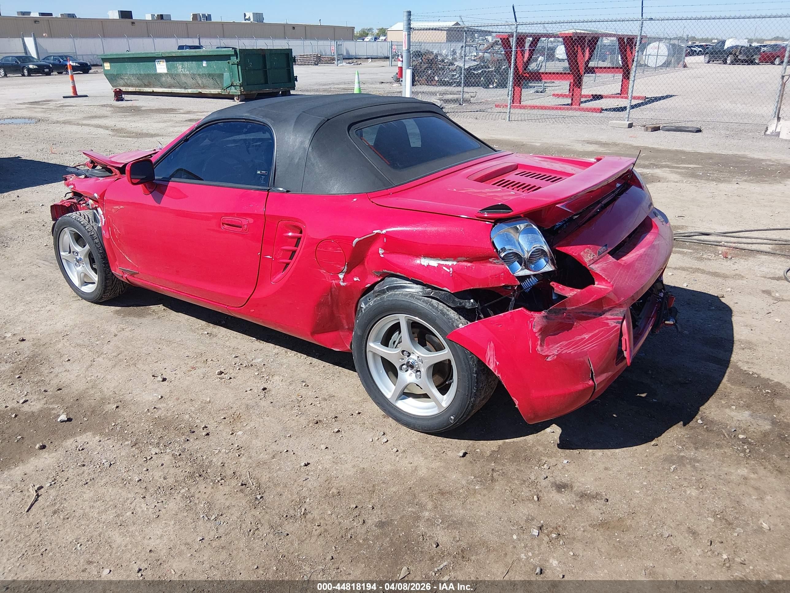 2003 Toyota Mr2 Spyder   Red vin: JTDFR320130065863