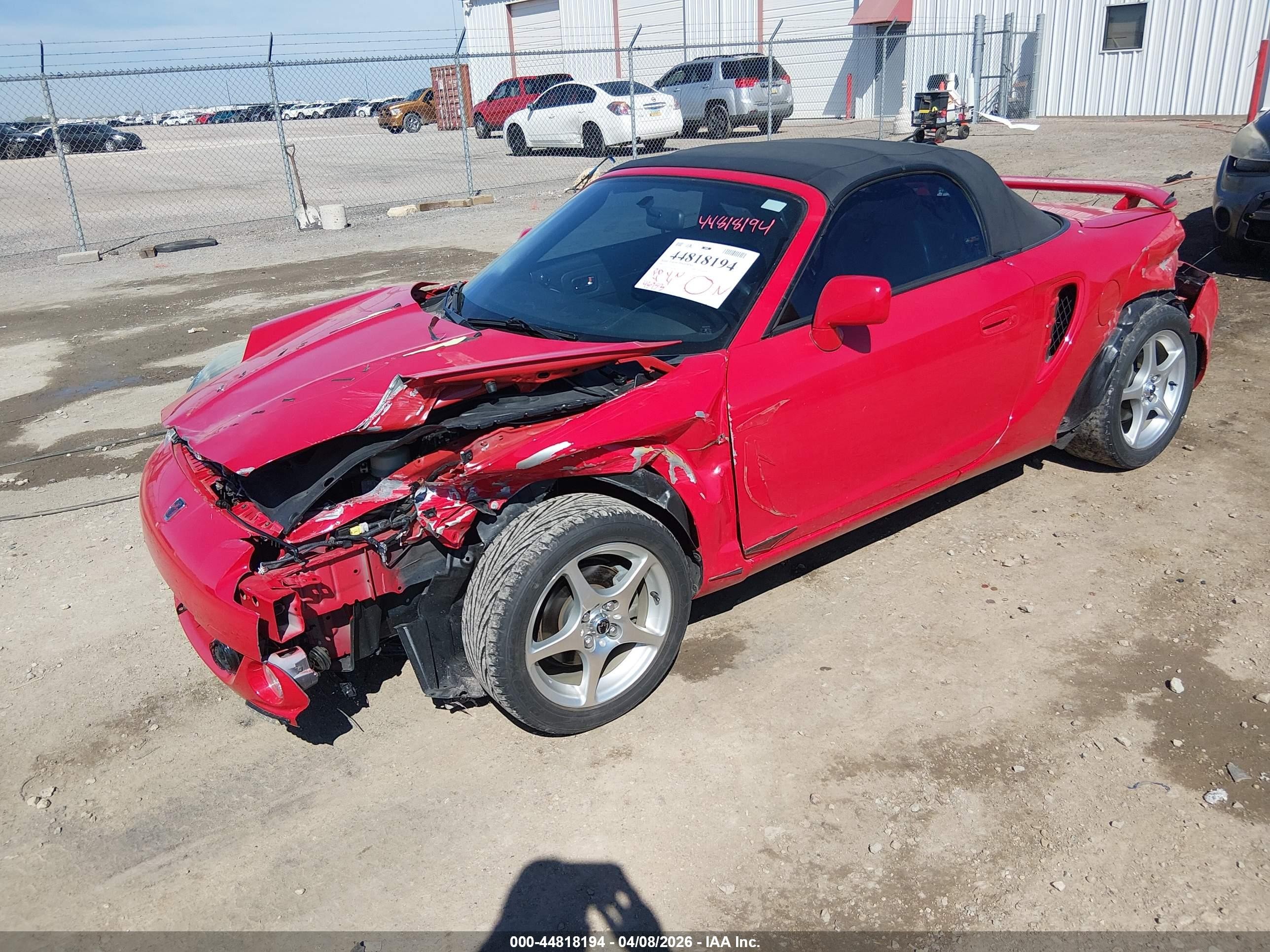 2003 Toyota Mr2 Spyder   Red vin: JTDFR320130065863