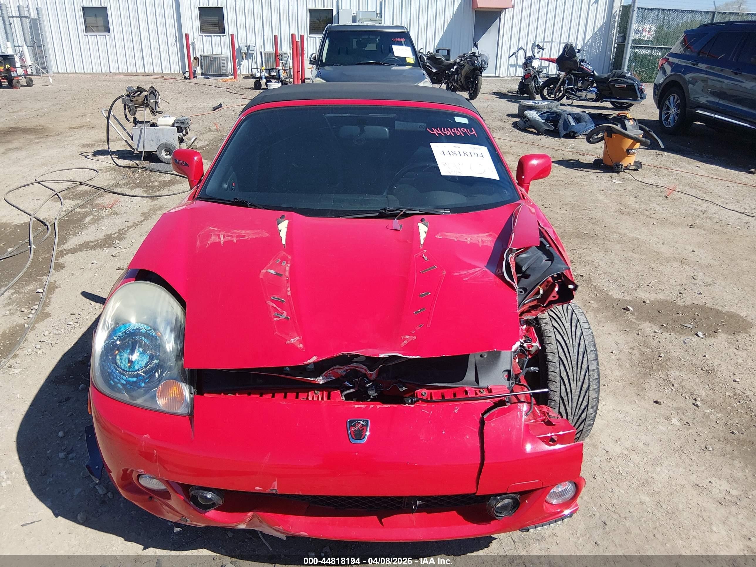 2003 Toyota Mr2 Spyder   Red vin: JTDFR320130065863