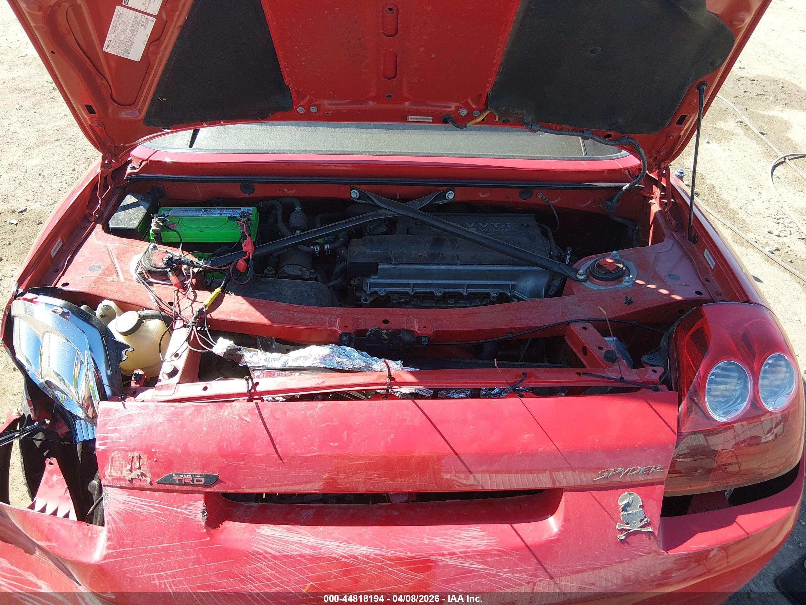 2003 Toyota Mr2 Spyder   Red vin: JTDFR320130065863