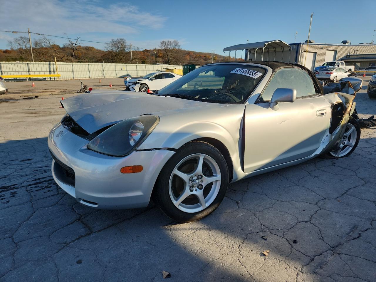 2000 Toyota Mr2 Spyder Silver vin: JTDFR3201Y0007453