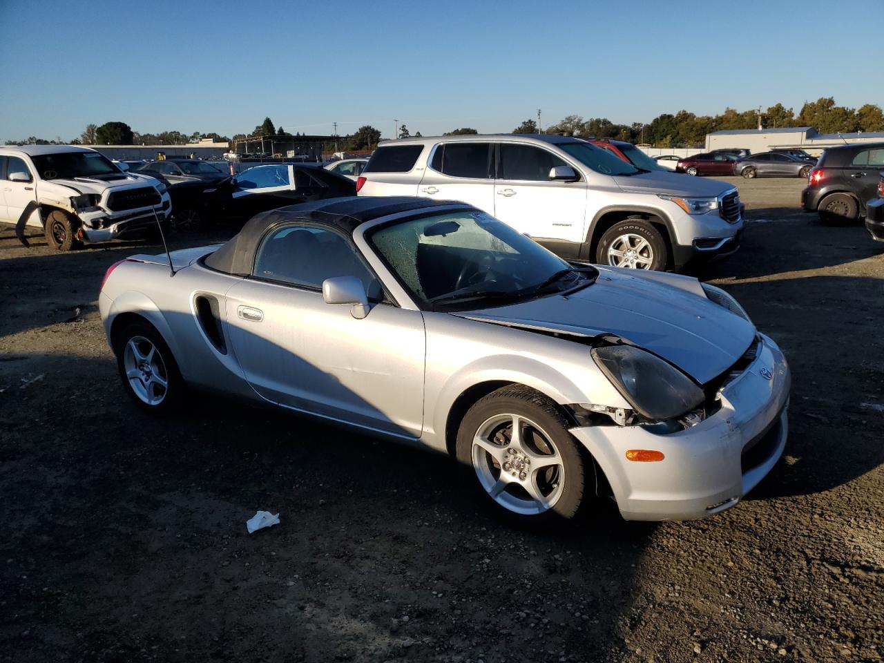 2000 Toyota Mr2 Spyder Silver vin: JTDFR3201Y0010806