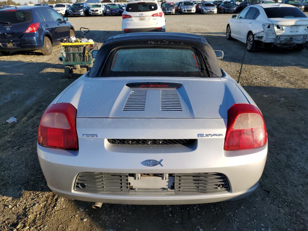 2000 Toyota Mr2 Spyder Silver vin: JTDFR3201Y0010806