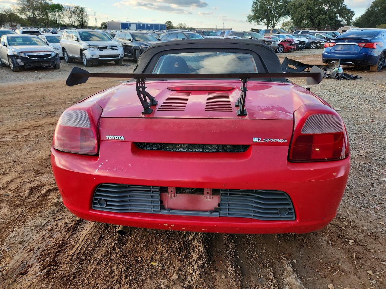 2000 Toyota Mr2 Spyder Red vin: JTDFR3201Y0013916