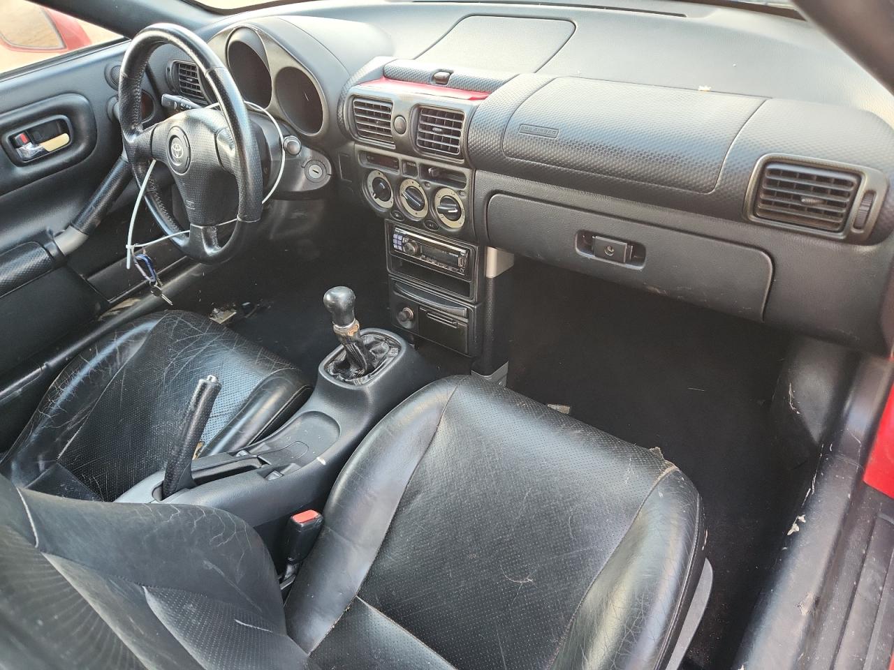 2000 Toyota Mr2 Spyder Red vin: JTDFR3201Y0013916