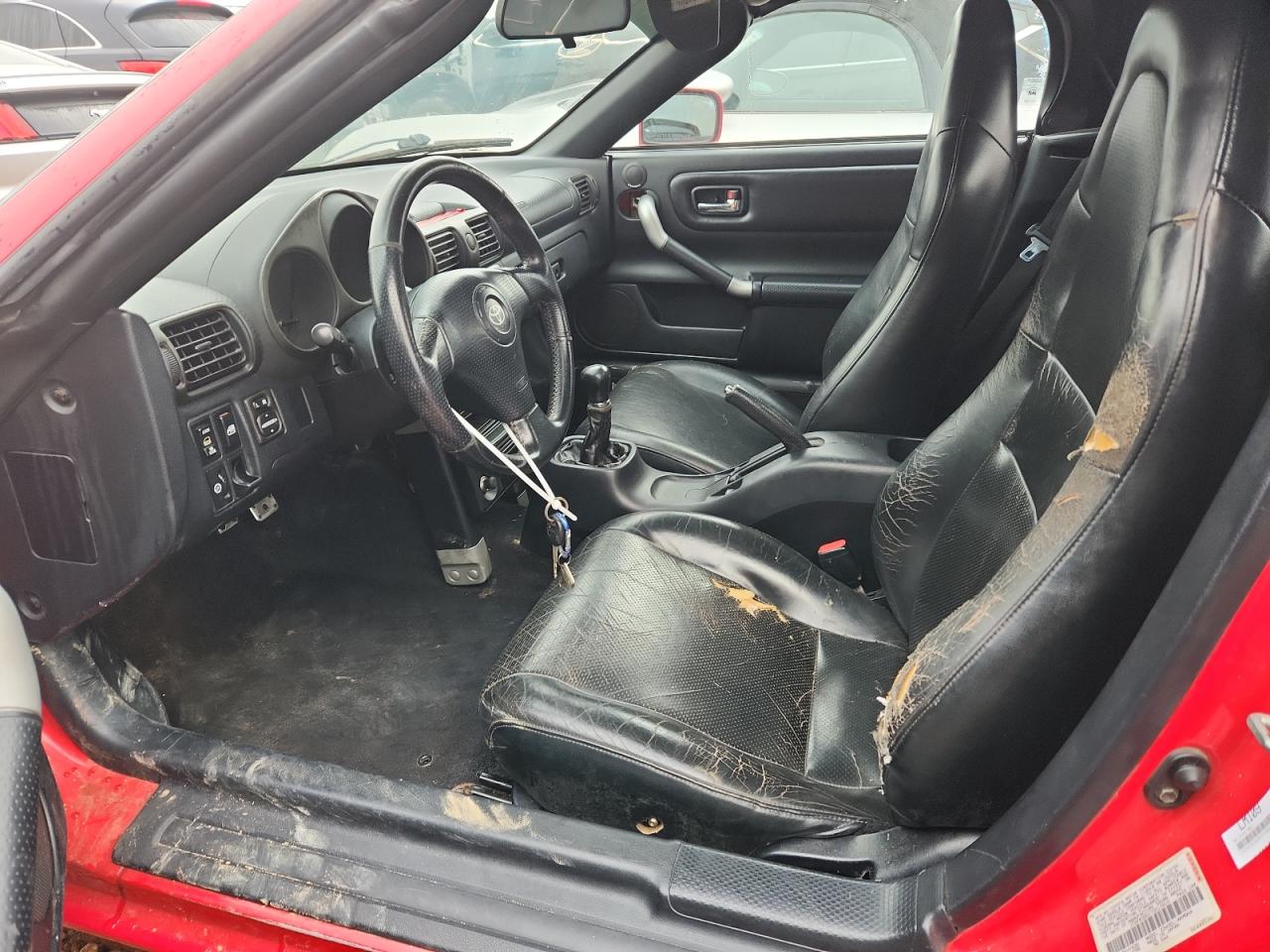 2000 Toyota Mr2 Spyder Red vin: JTDFR3201Y0013916