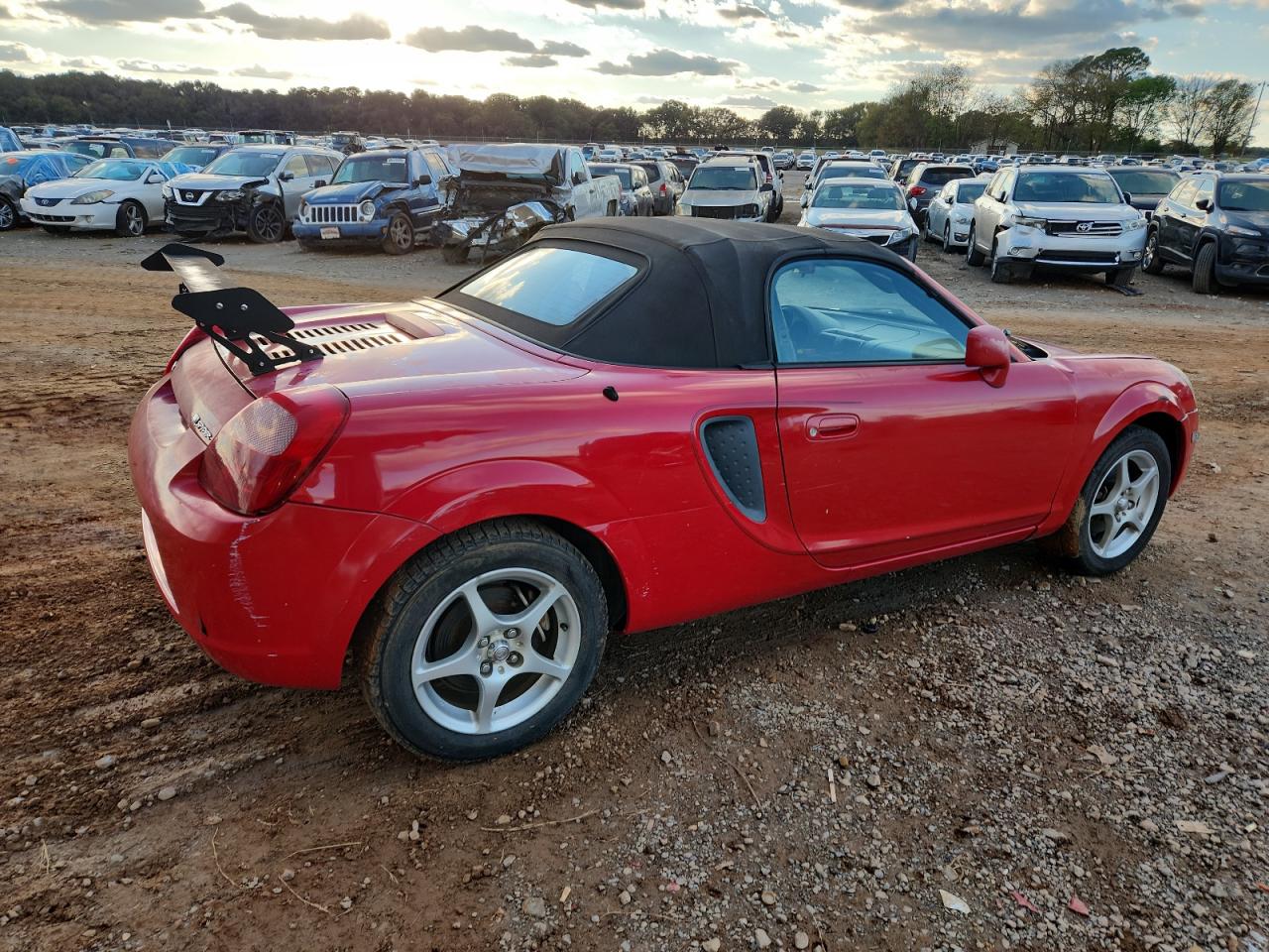 2000 Toyota Mr2 Spyder Red vin: JTDFR3201Y0013916
