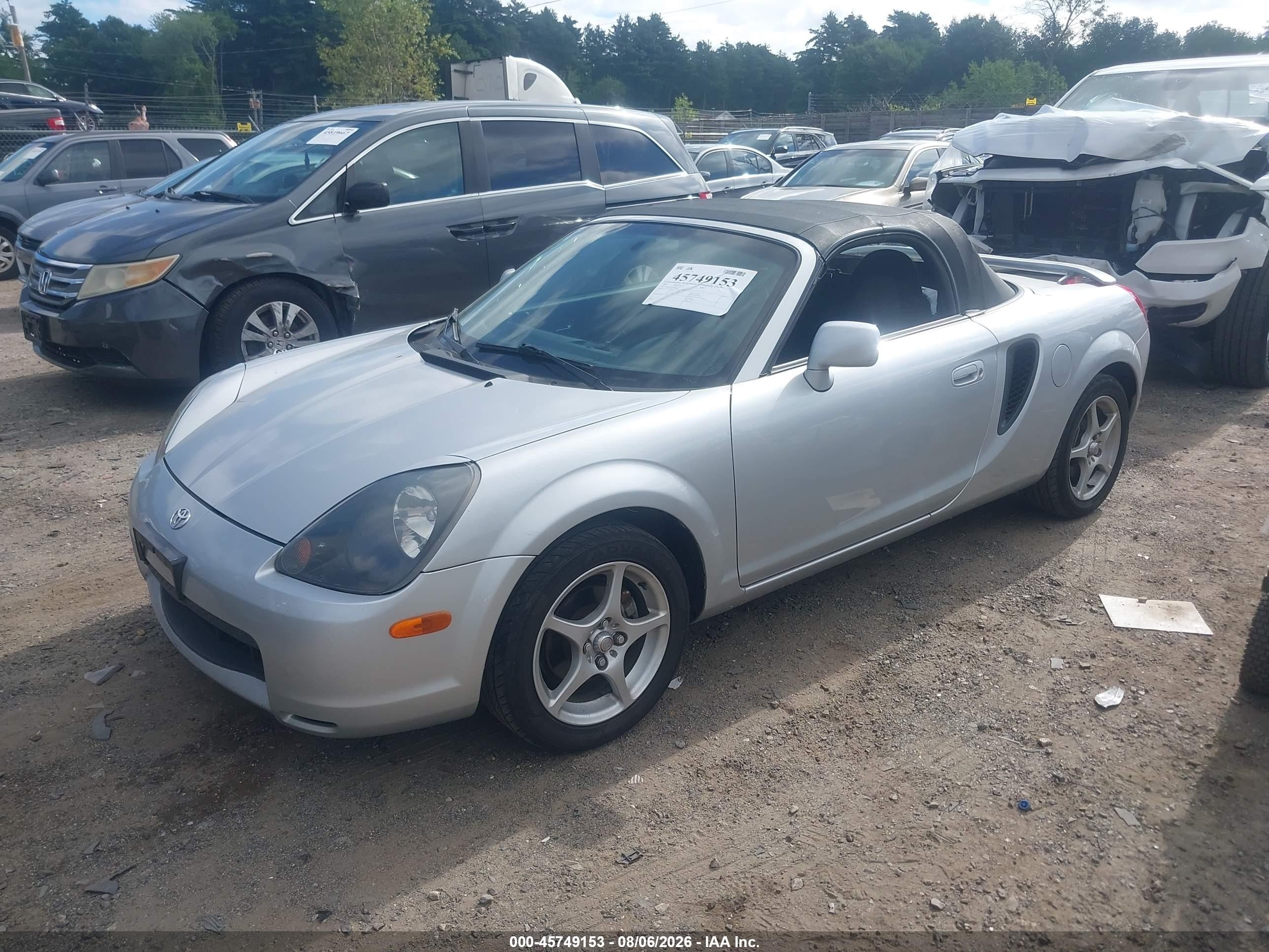 2001 Toyota Mr2 Spyder   Silver vin: JTDFR320210023487