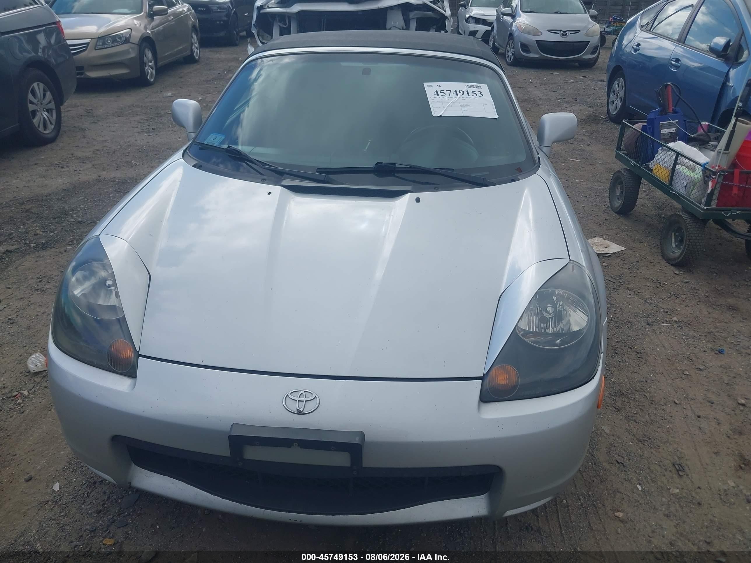 2001 Toyota Mr2 Spyder   Silver vin: JTDFR320210023487
