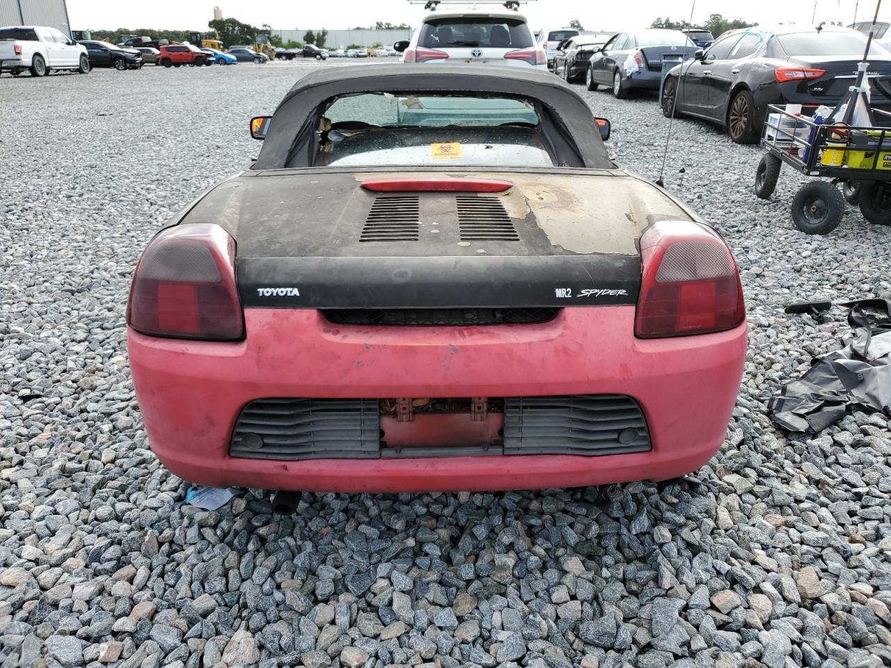 2002 Toyota Mr2 Spyder Red vin: JTDFR320220042610