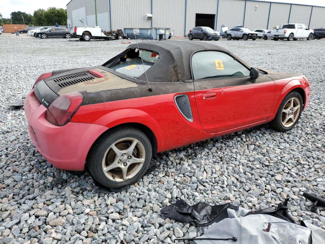 2002 Toyota Mr2 Spyder Red vin: JTDFR320220042610