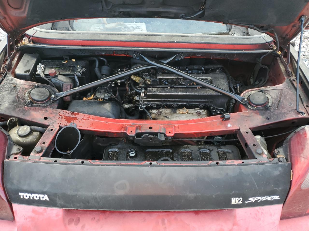 2002 Toyota Mr2 Spyder Red vin: JTDFR320220042610