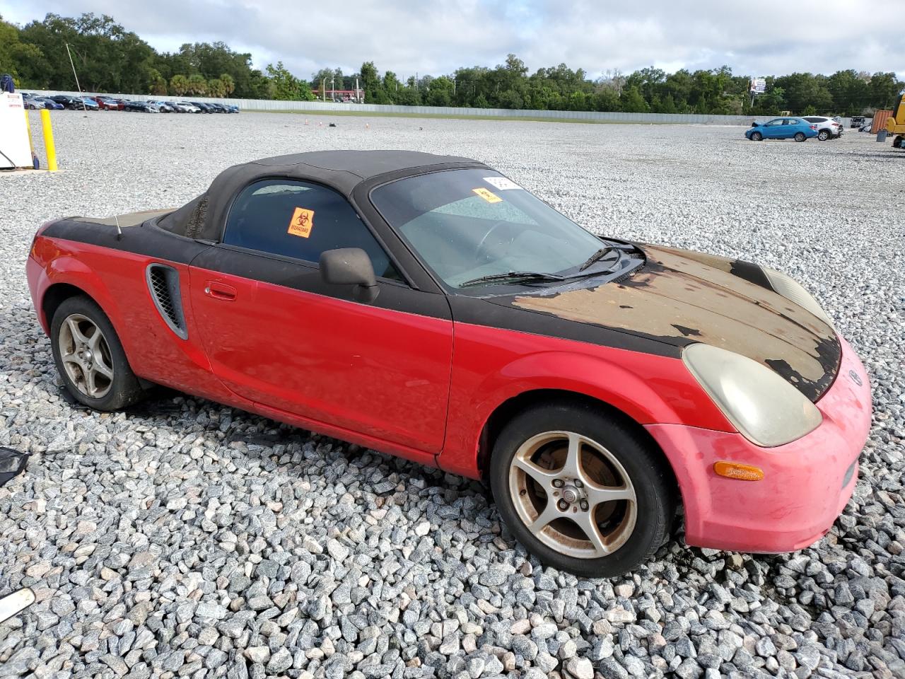 2002 Toyota Mr2 Spyder Red vin: JTDFR320220042610