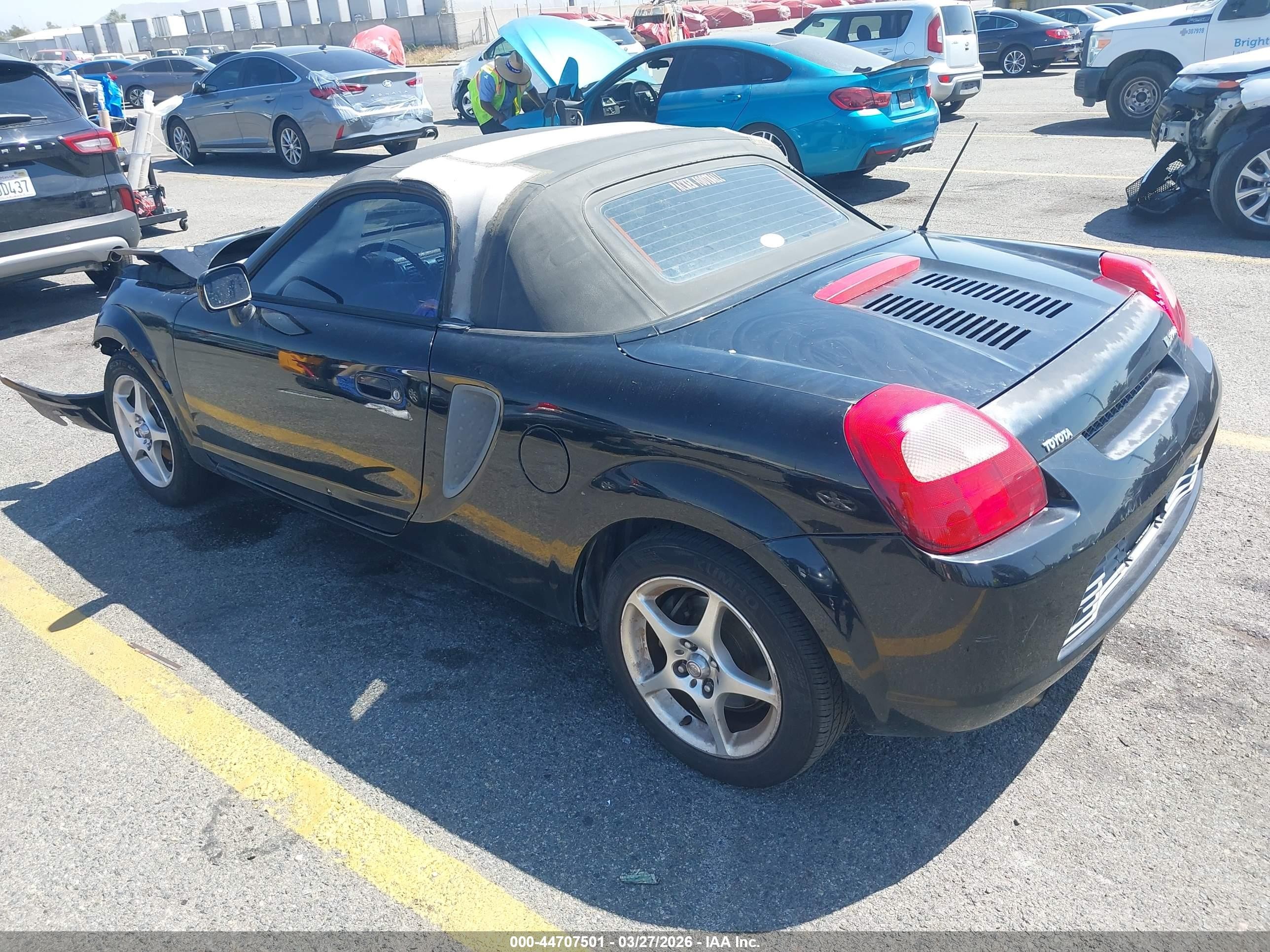 2002 Toyota Mr2 Spyder   Black vin: JTDFR320220043272