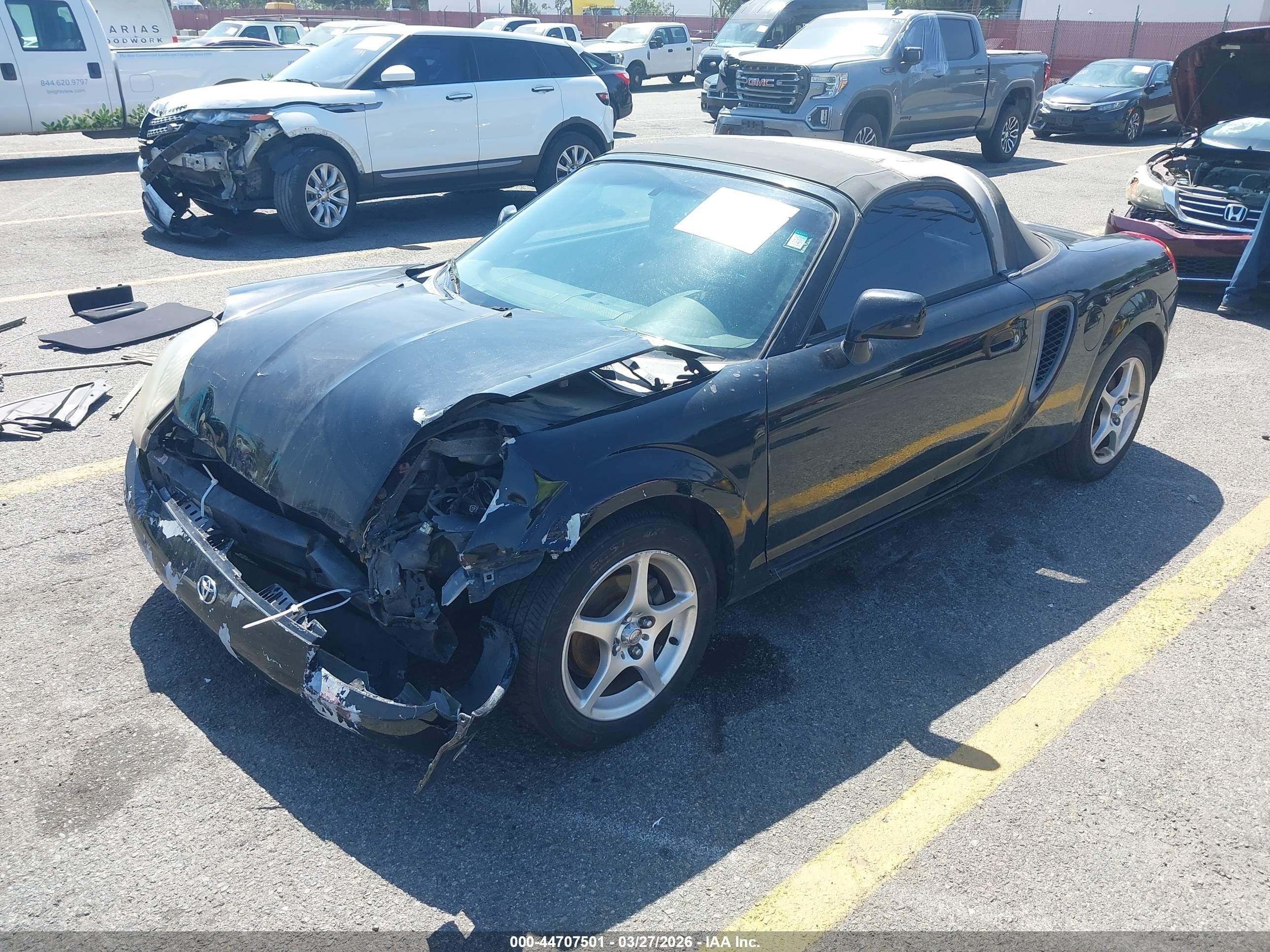 2002 Toyota Mr2 Spyder   Black vin: JTDFR320220043272