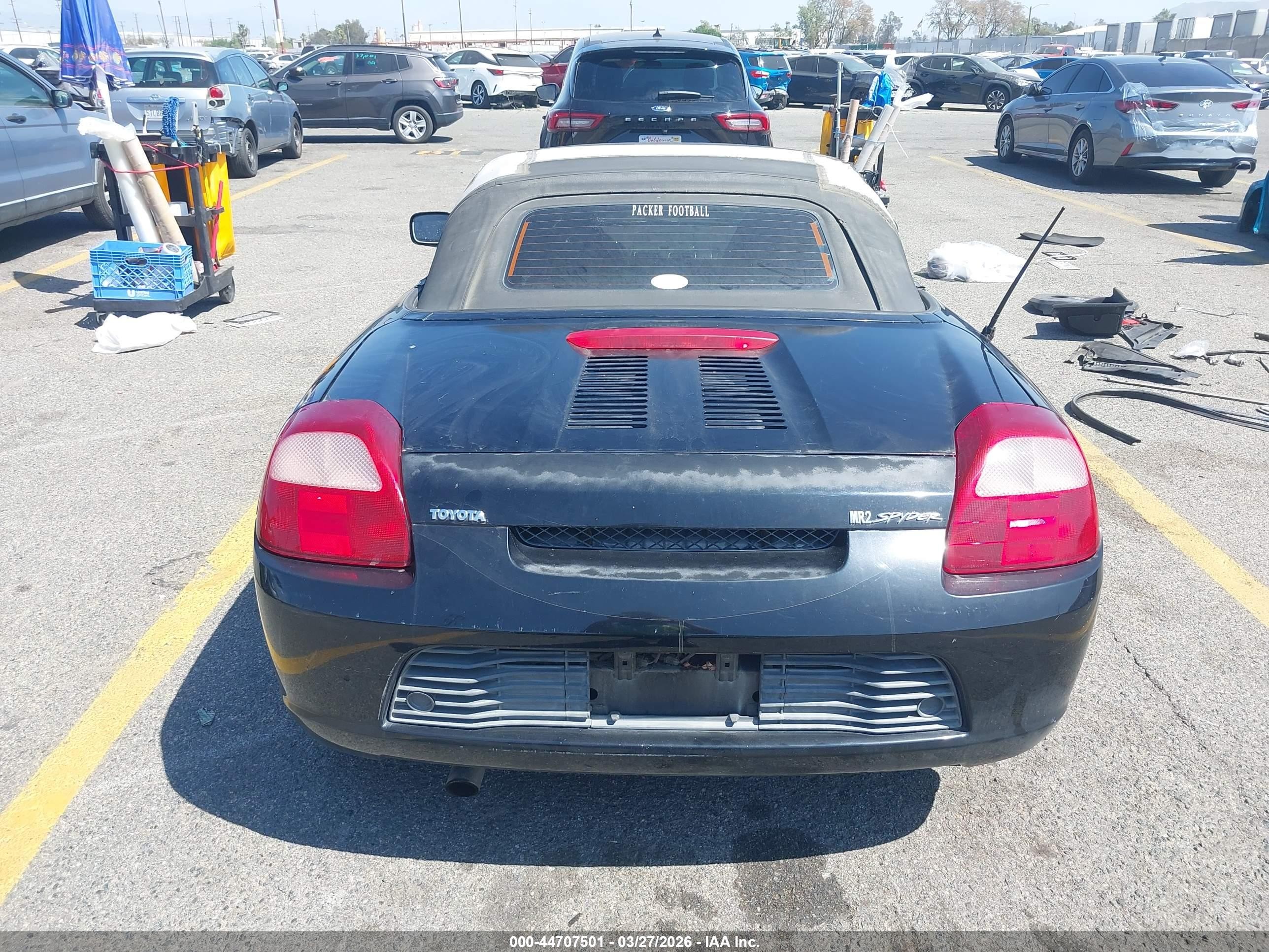 2002 Toyota Mr2 Spyder   Black vin: JTDFR320220043272