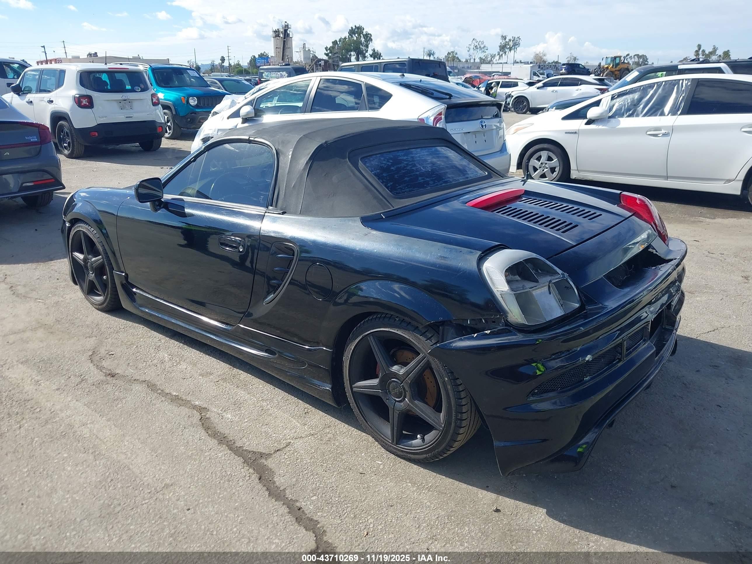 2002 Toyota Mr2 Spyder   Black vin: JTDFR320220051534