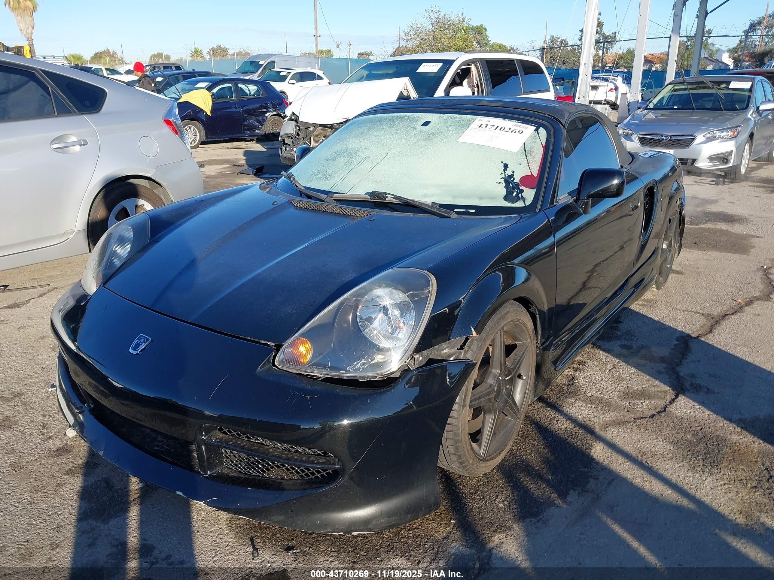 2002 Toyota Mr2 Spyder   Black vin: JTDFR320220051534