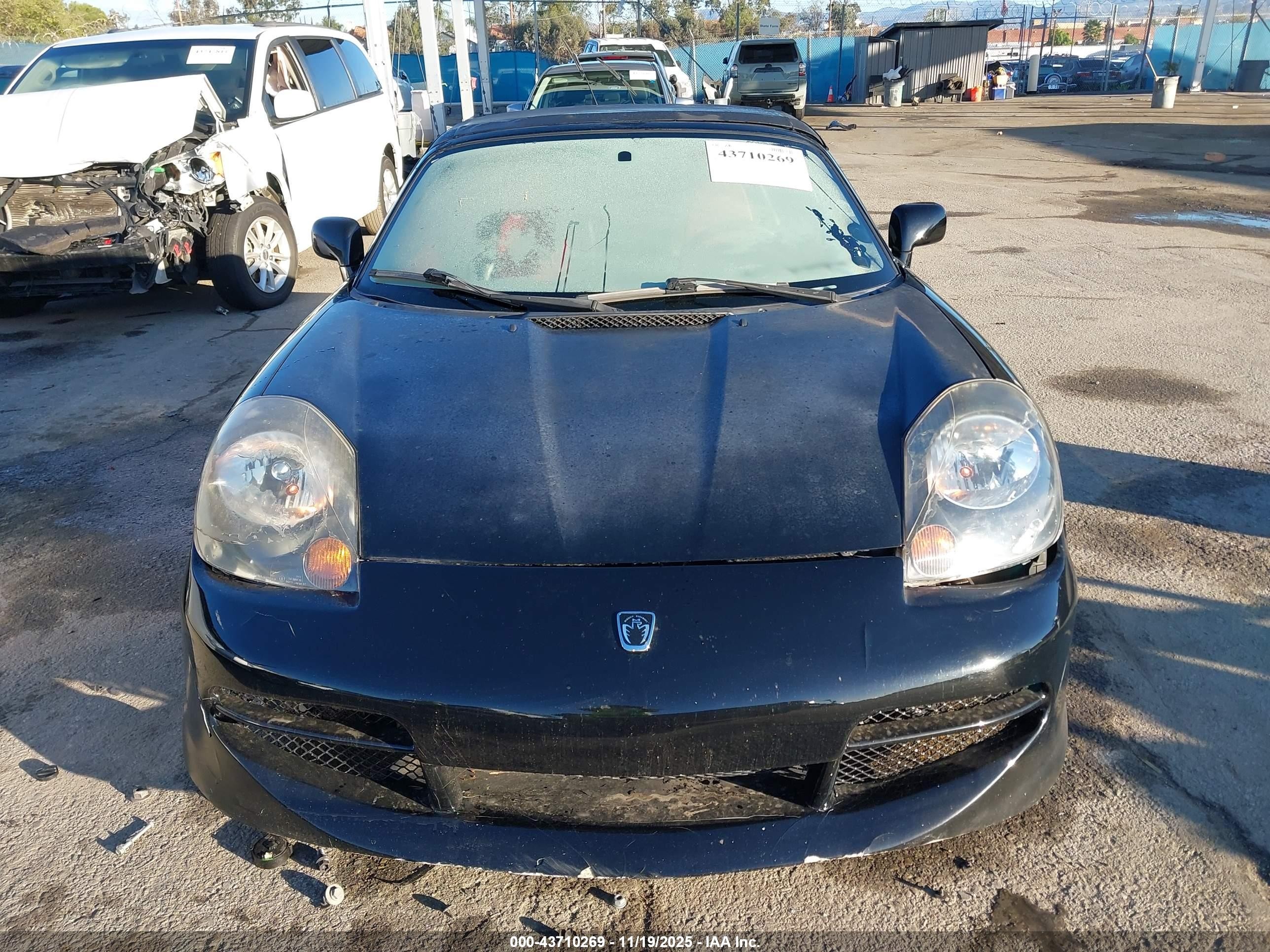 2002 Toyota Mr2 Spyder   Black vin: JTDFR320220051534