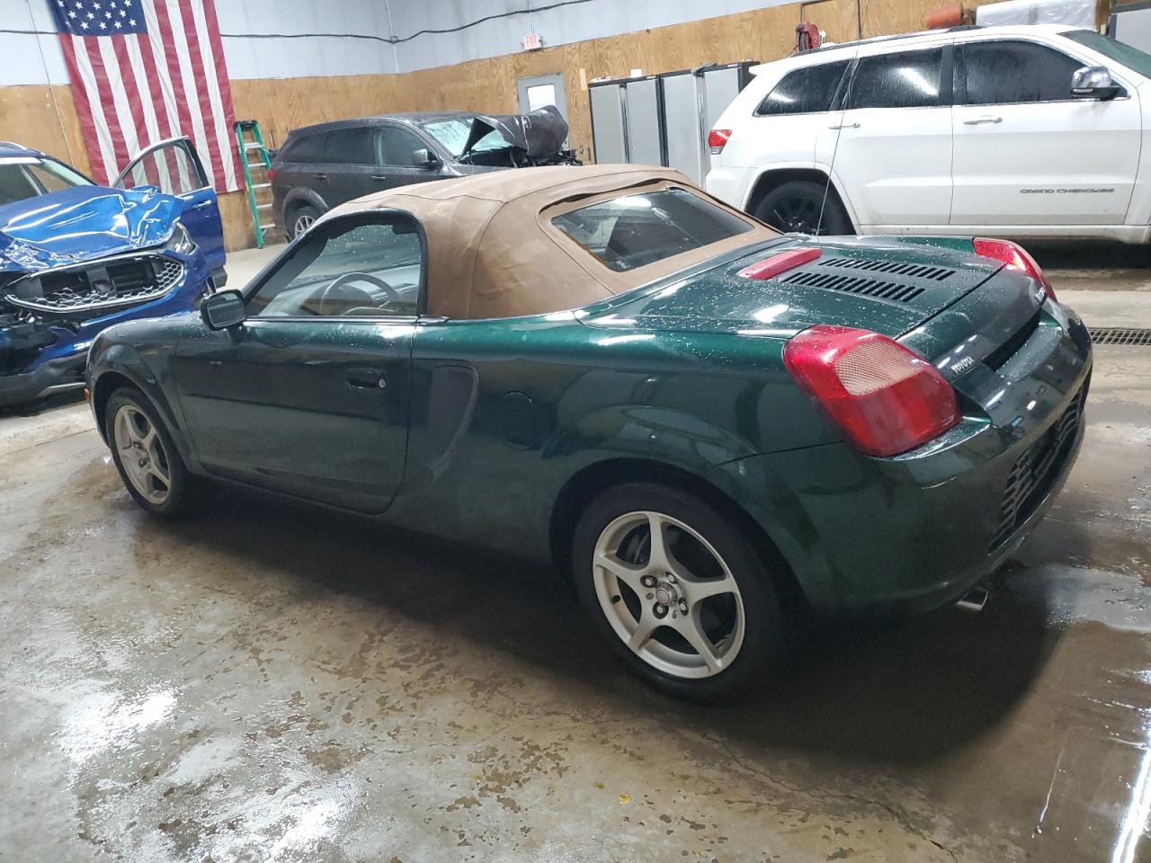 2002 Toyota Mr2 Spyder Green vin: JTDFR320220053168