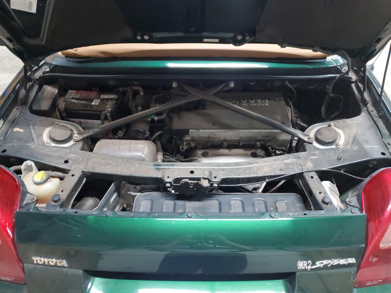 2002 Toyota Mr2 Spyder Green vin: JTDFR320220053168