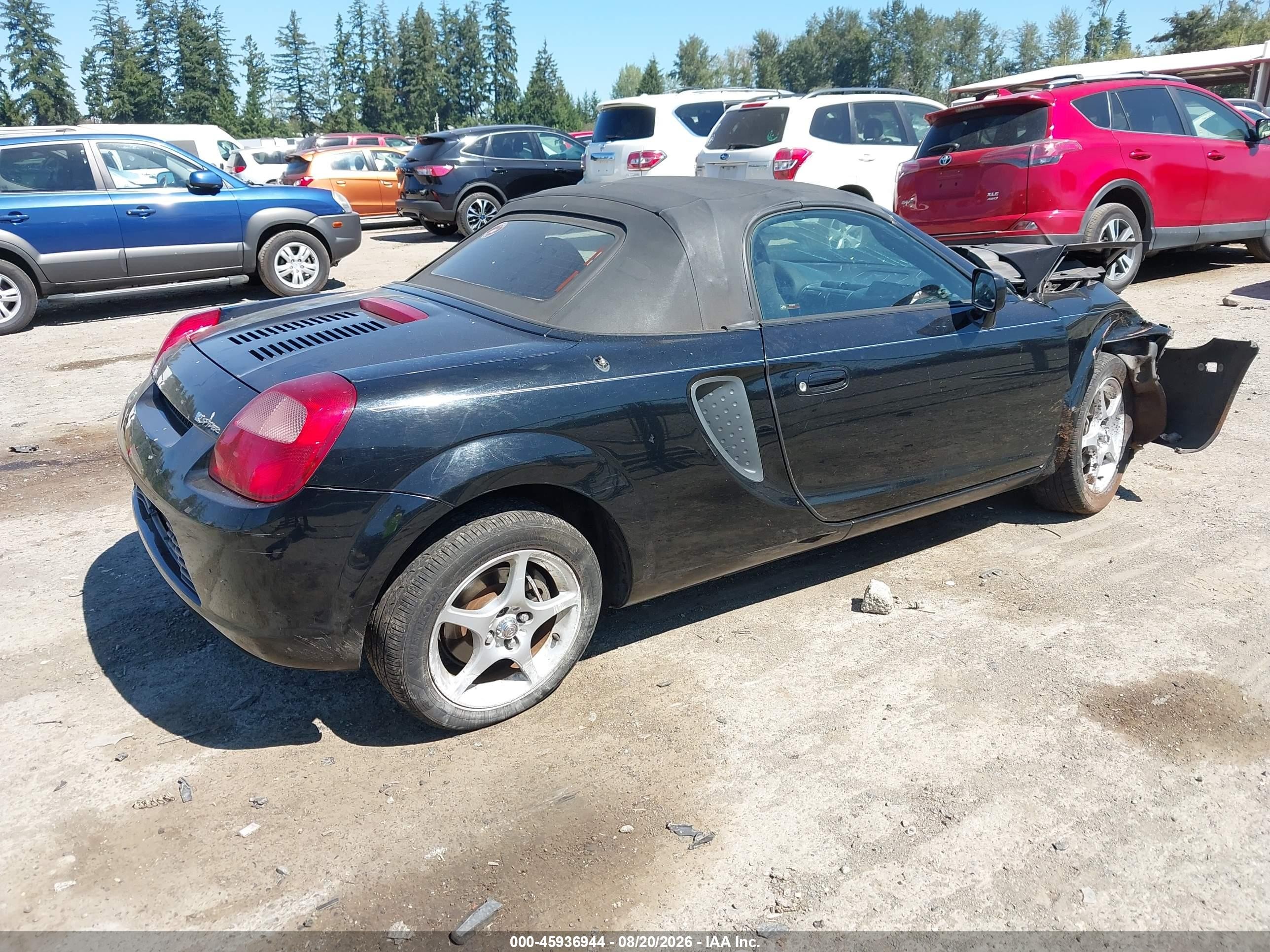 2000 Toyota Mr2 Spyder   Black vin: JTDFR3202Y0014671
