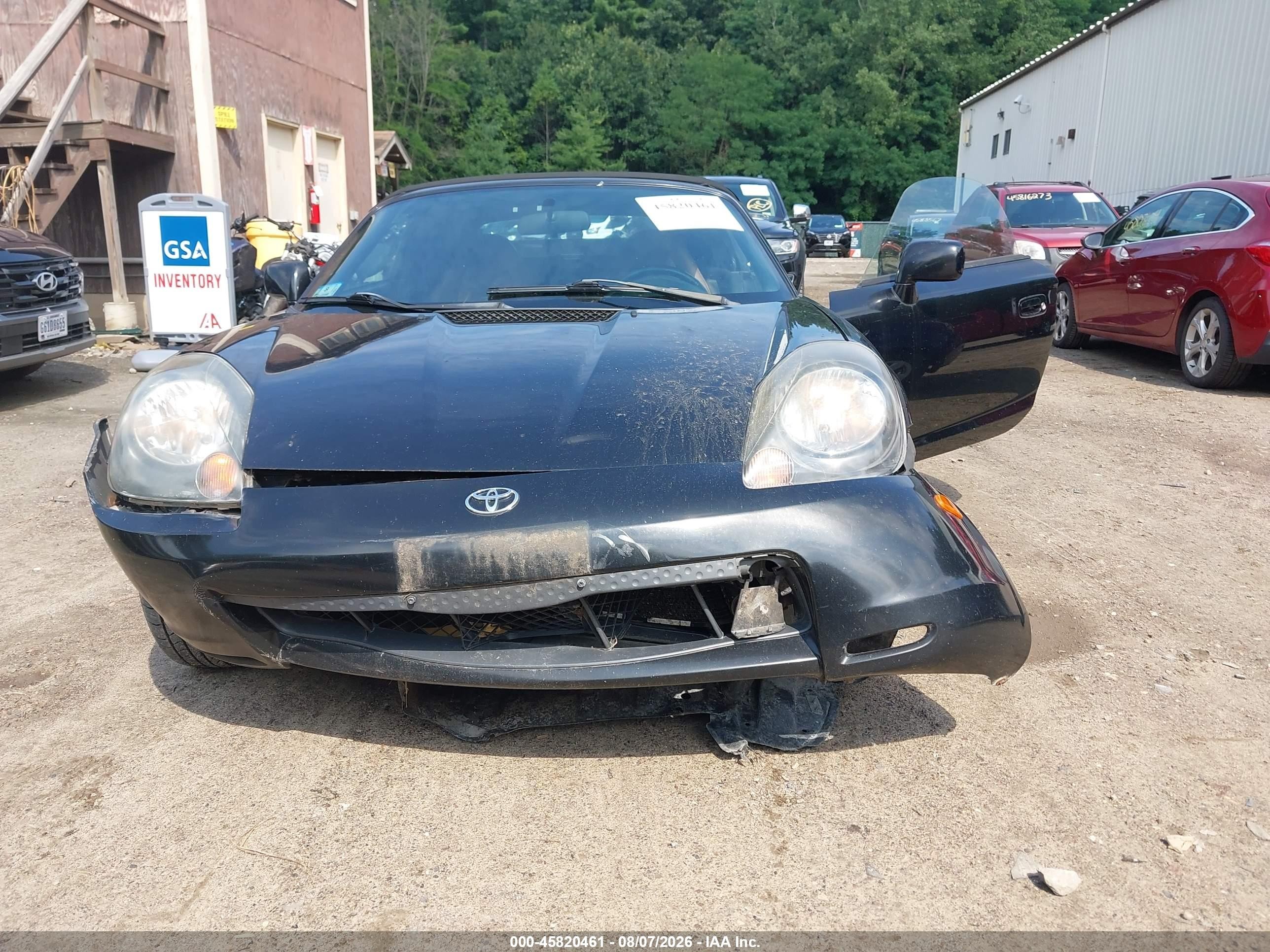 2001 Toyota Mr2 Spyder   Черный vin: JTDFR320310041111