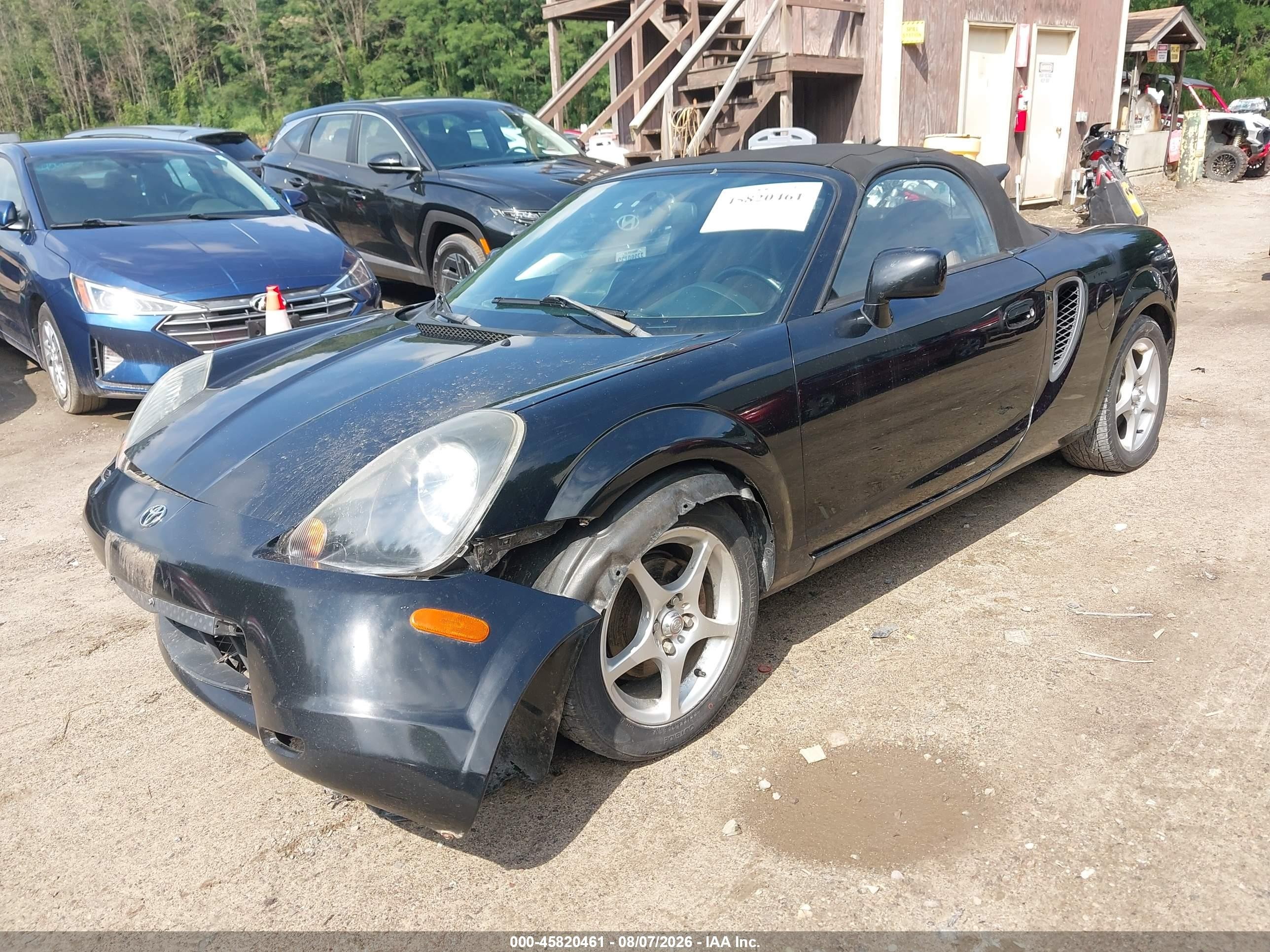 2001 Toyota Mr2 Spyder   Черный vin: JTDFR320310041111