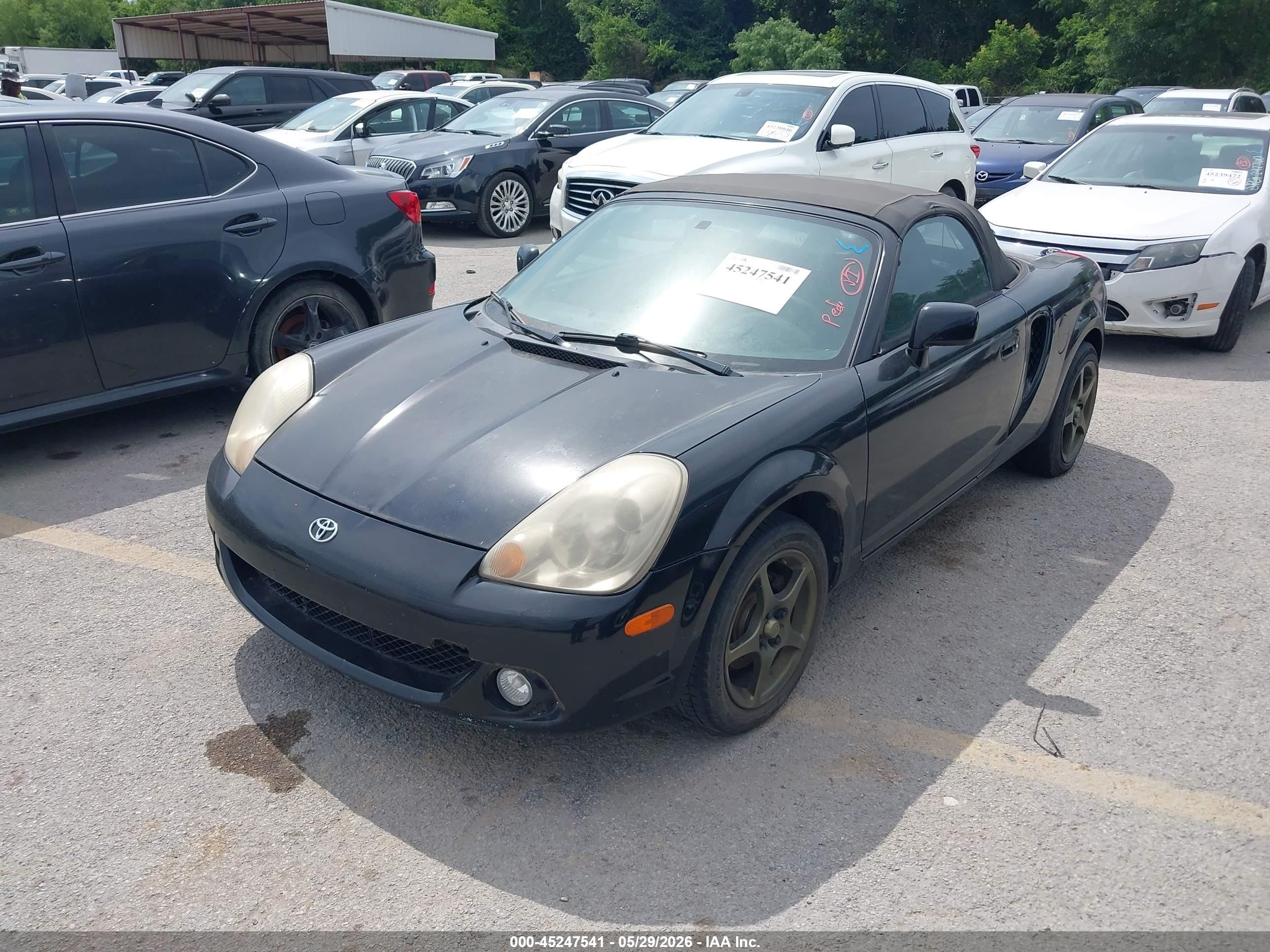 2003 Toyota Mr2 Spyder   Черный vin: JTDFR320330064777