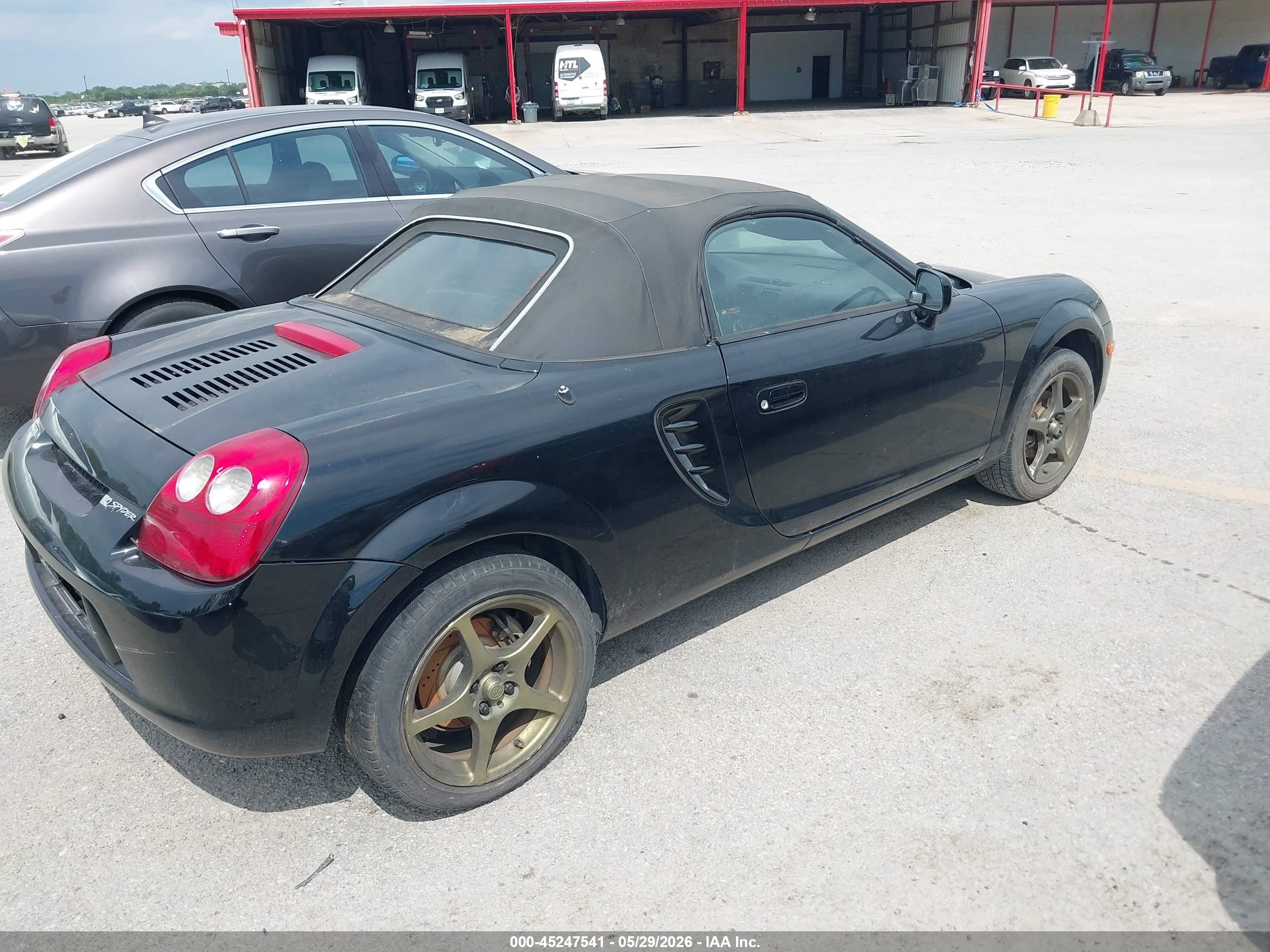 2003 Toyota Mr2 Spyder   Черный vin: JTDFR320330064777