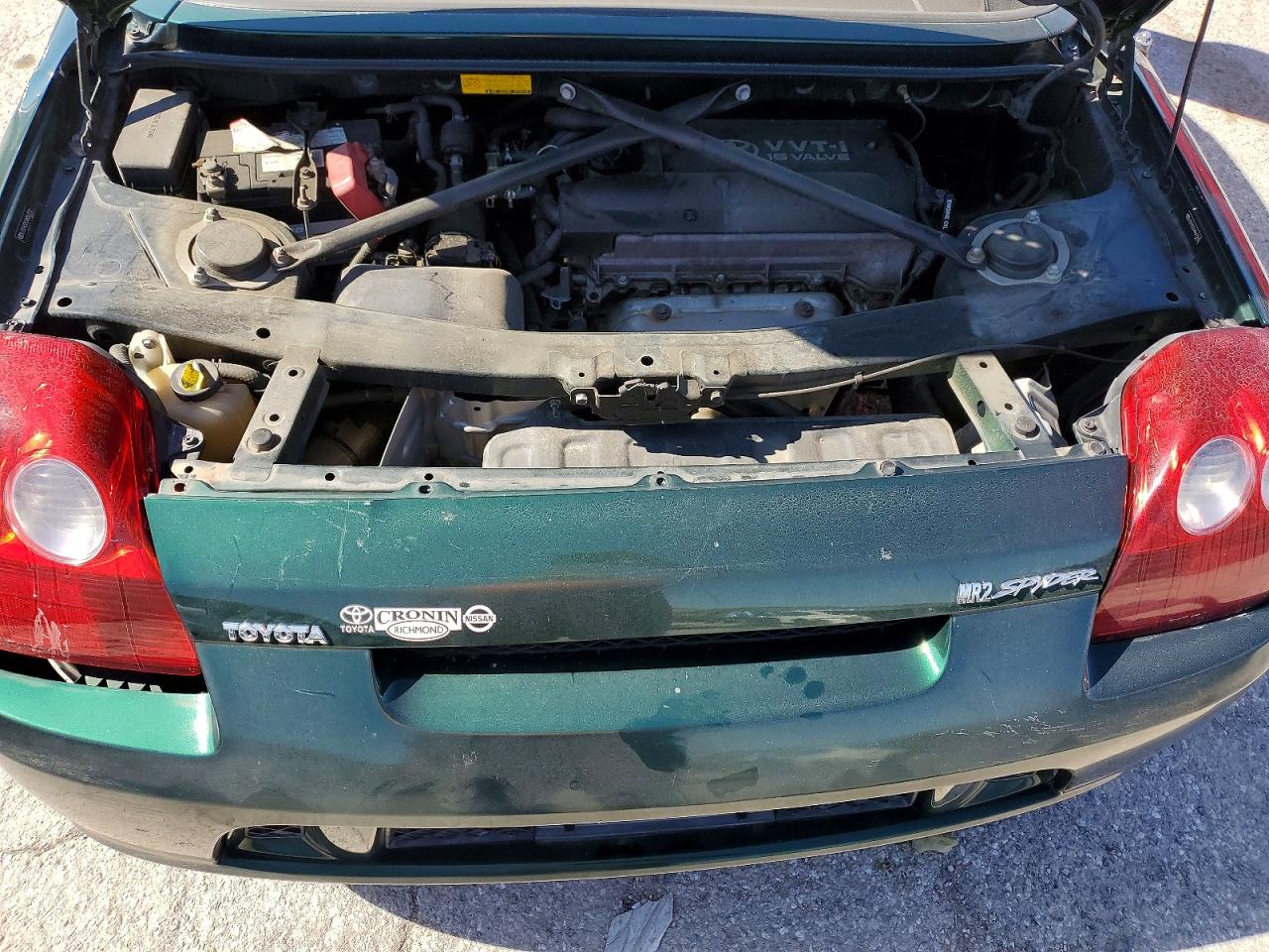 2004 Toyota Mr2 Spyder Green vin: JTDFR320340067292