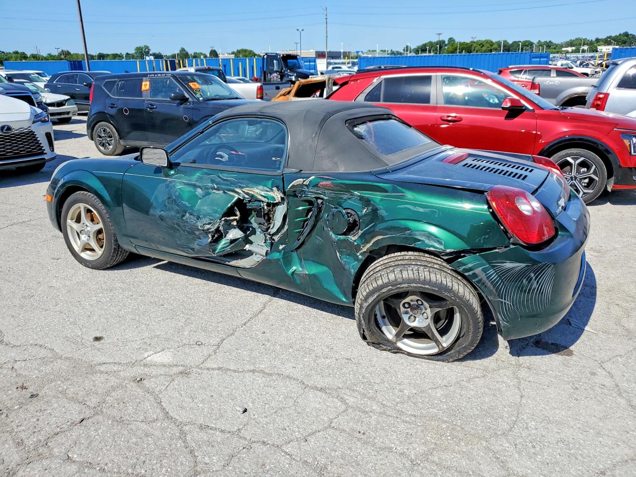 2004 Toyota Mr2 Spyder Green vin: JTDFR320340067292