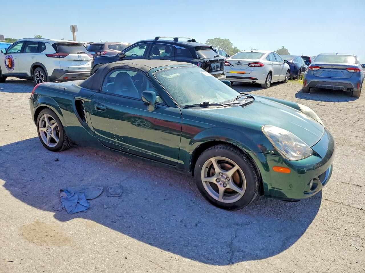 2004 Toyota Mr2 Spyder Green vin: JTDFR320340067292