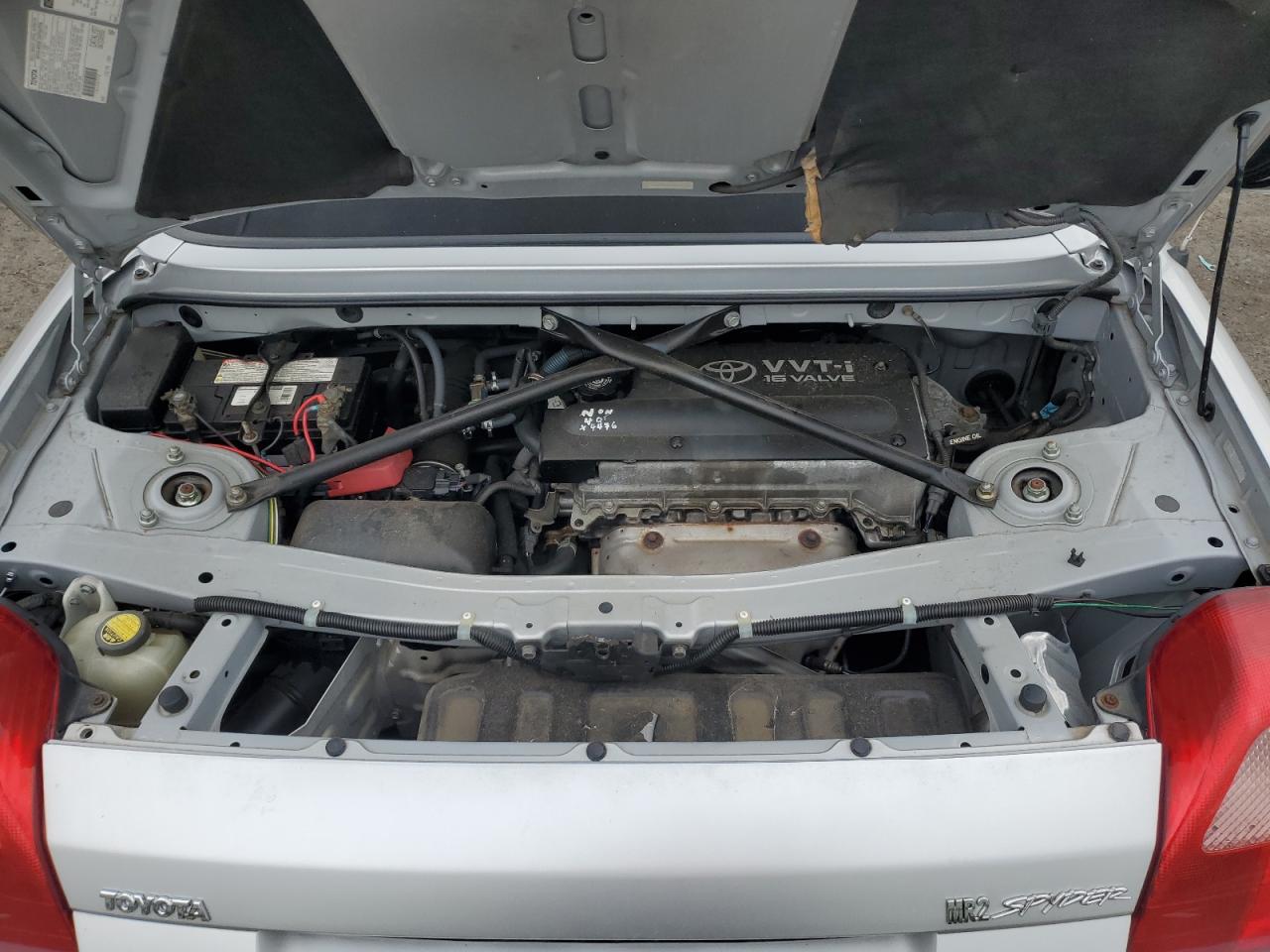 2000 Toyota Mr2 Silver vin: JTDFR3203Y0006935