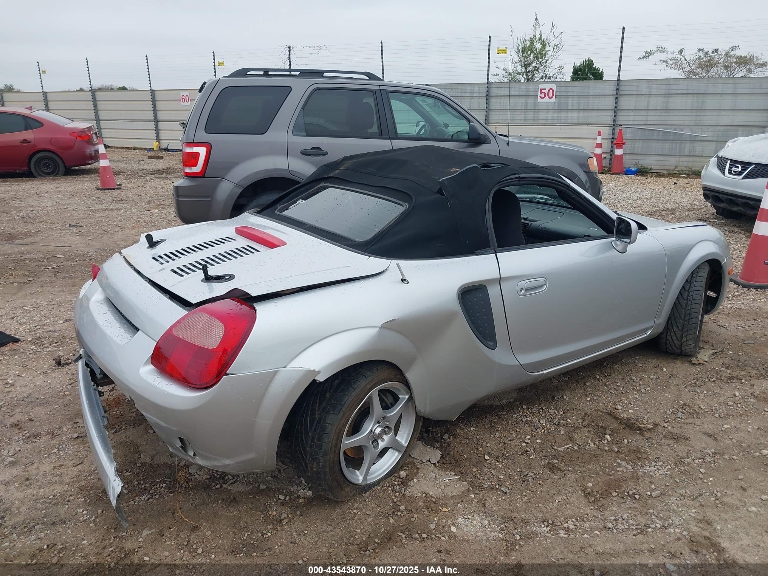 2001 Toyota Mr2 Spyder   Silver vin: JTDFR320410026536