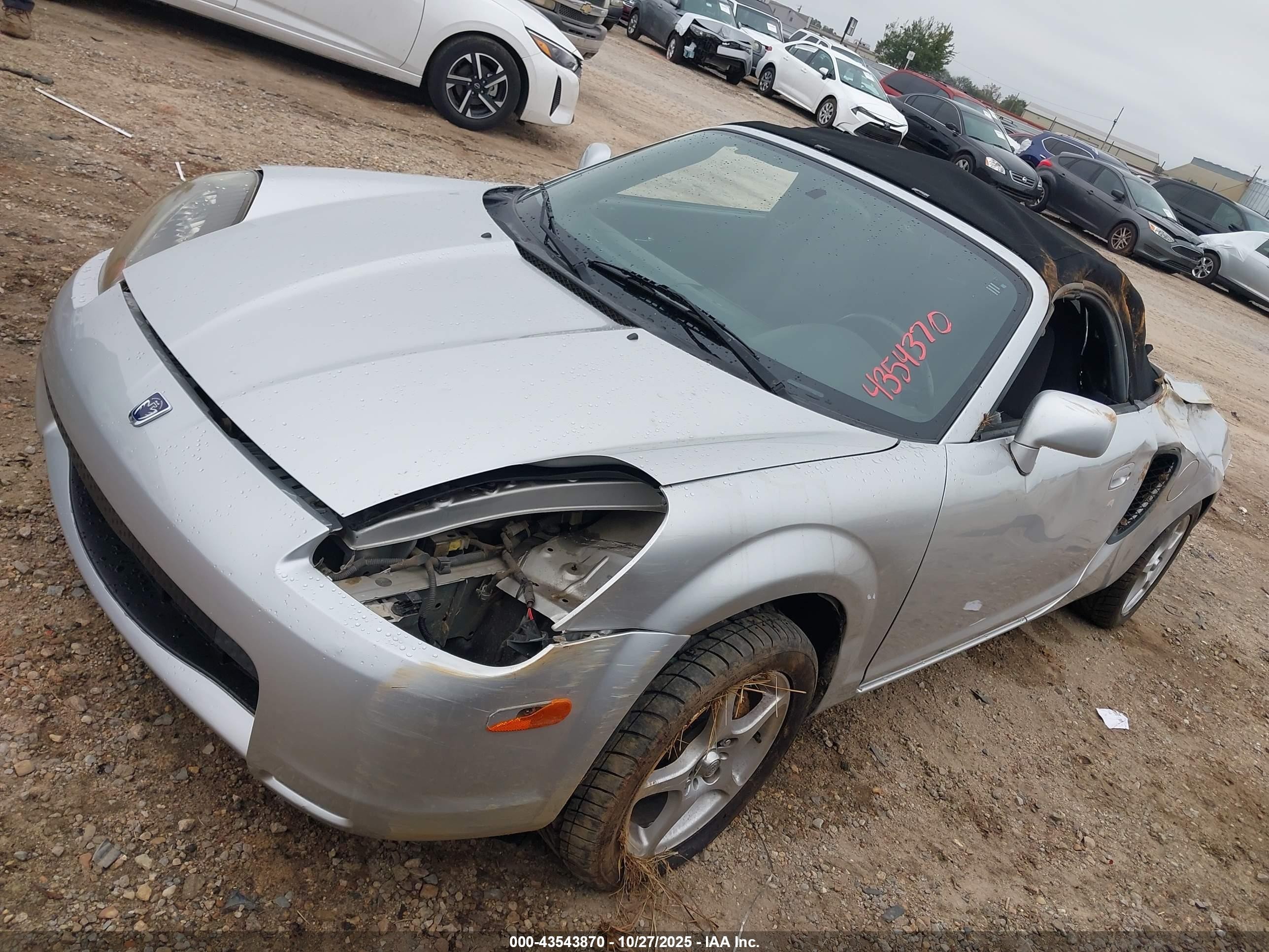 2001 Toyota Mr2 Spyder   Silver vin: JTDFR320410026536