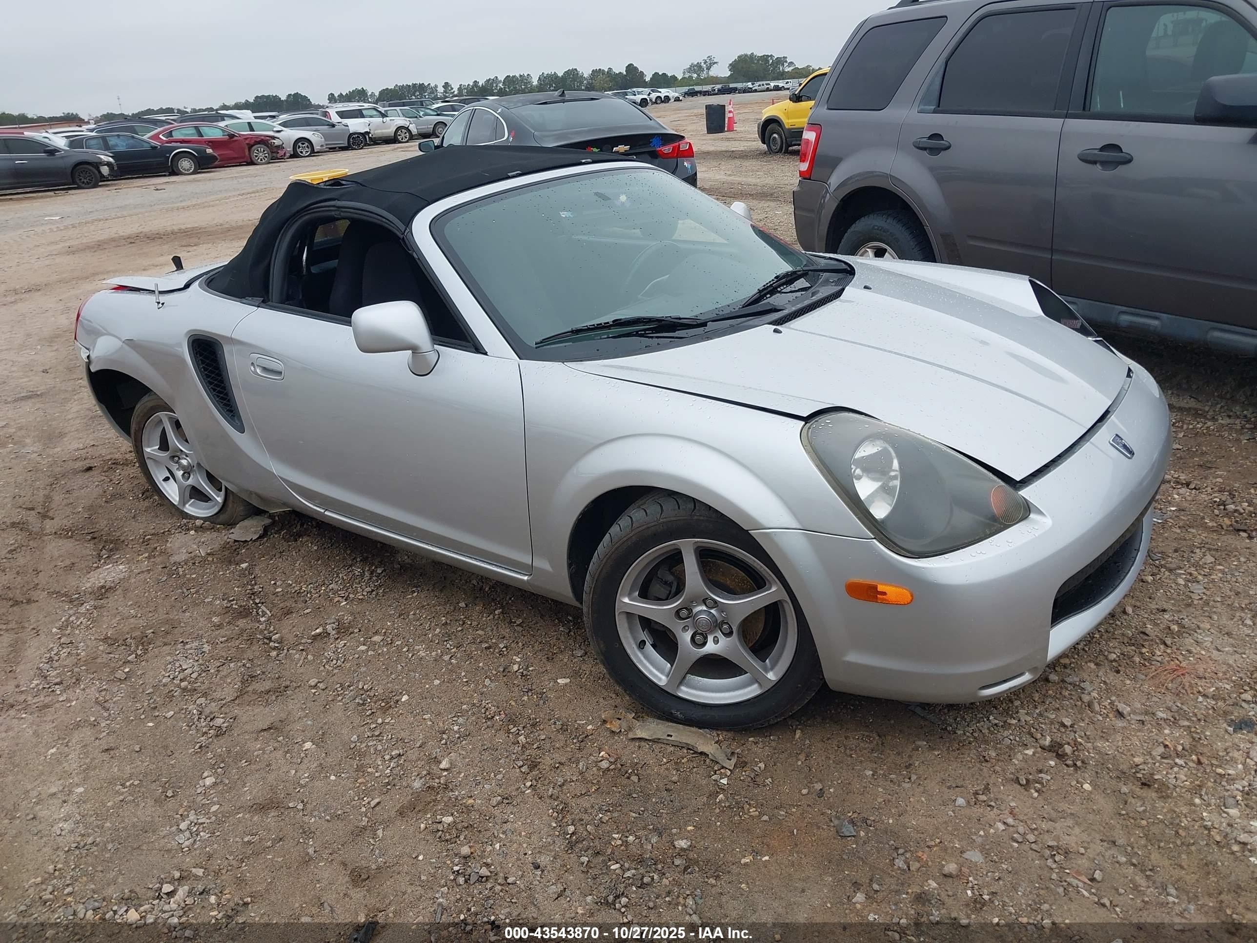 2001 Toyota Mr2 Spyder   Silver vin: JTDFR320410026536