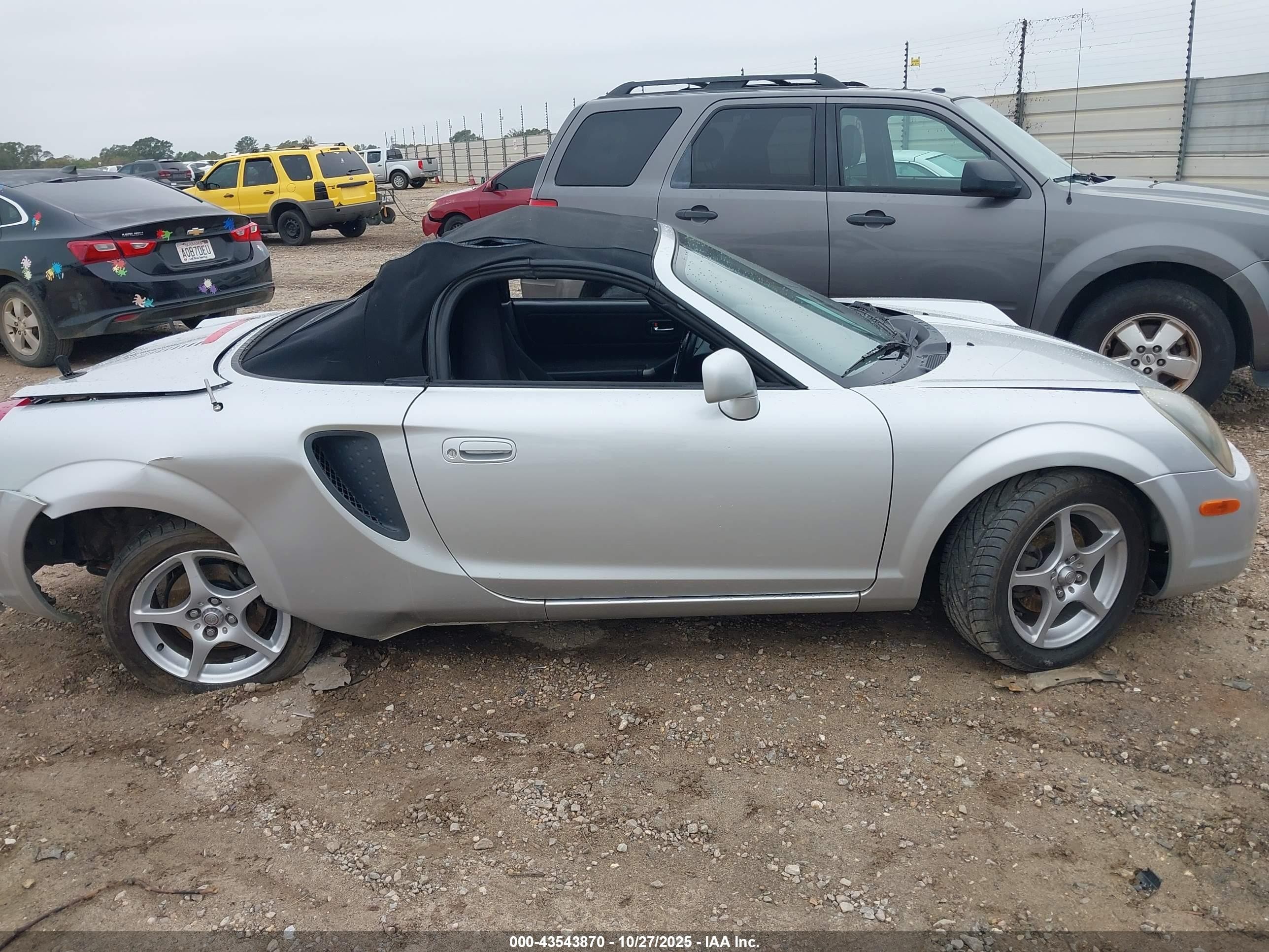 2001 Toyota Mr2 Spyder   Silver vin: JTDFR320410026536