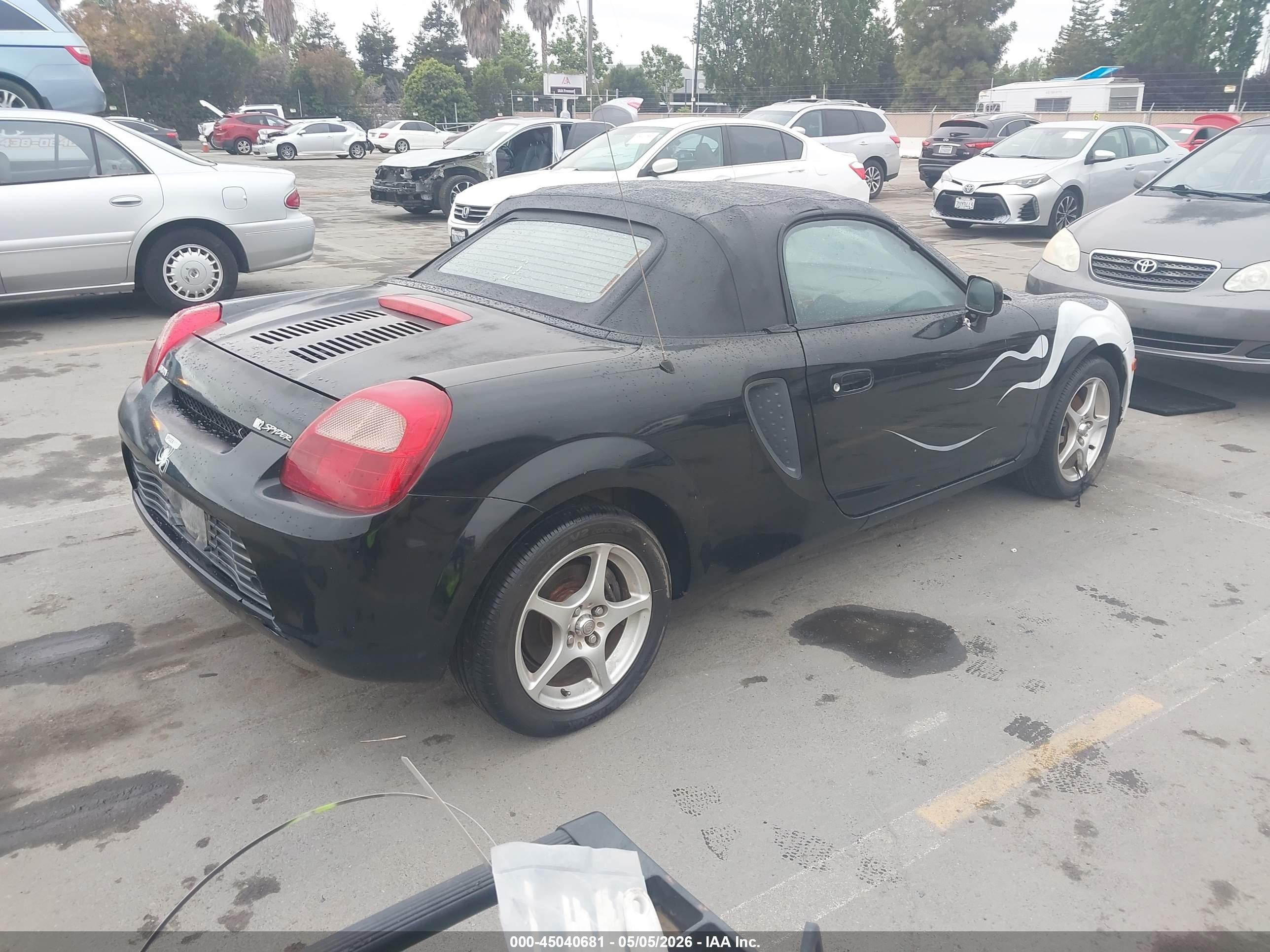 2001 Toyota Mr2 Spyder   Black vin: JTDFR320410029422