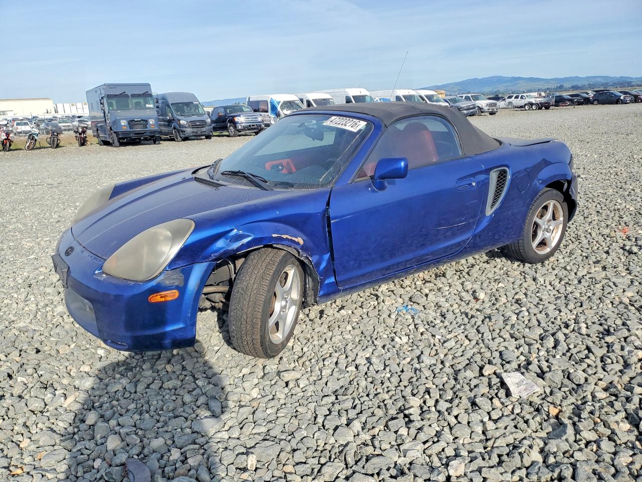 2000 Toyota Mr2 Spyder Base Blue vin: JTDFR3204Y0022187