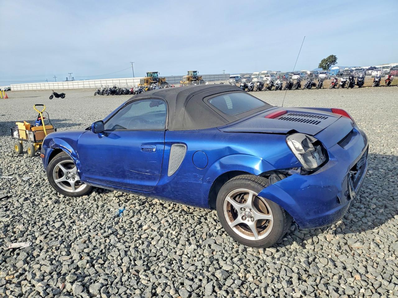 2000 Toyota Mr2 Spyder Base Blue vin: JTDFR3204Y0022187