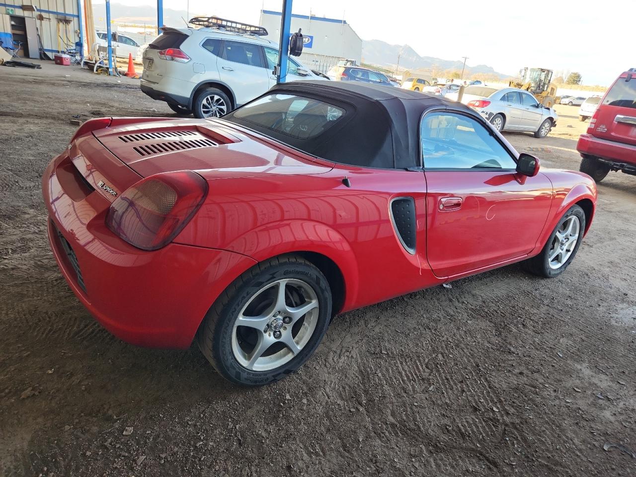 2002 Toyota Mr2 Spyder Red vin: JTDFR320520046683