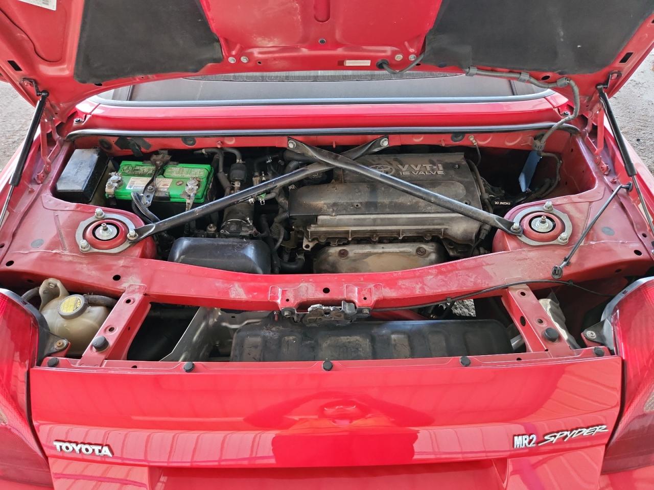 2002 Toyota Mr2 Spyder Red vin: JTDFR320520046683