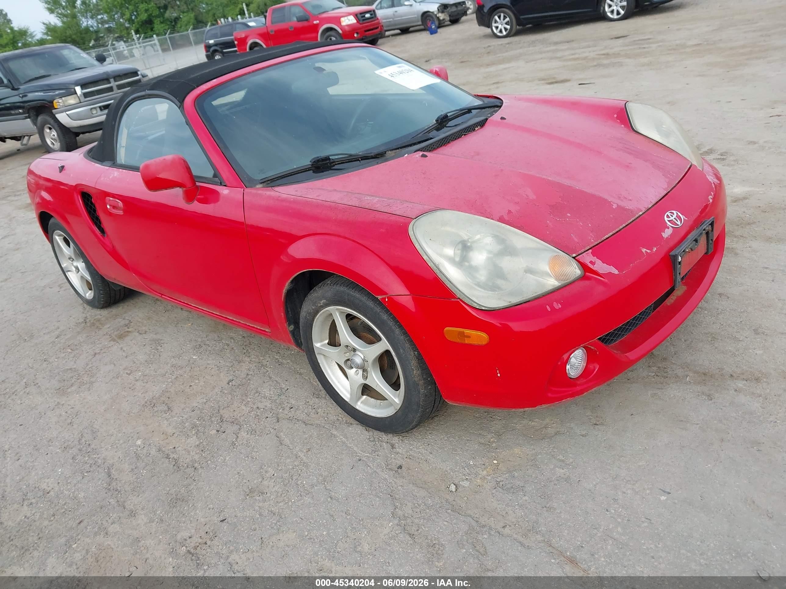 2003 Toyota Mr2 Spyder   Red vin: JTDFR320530061184