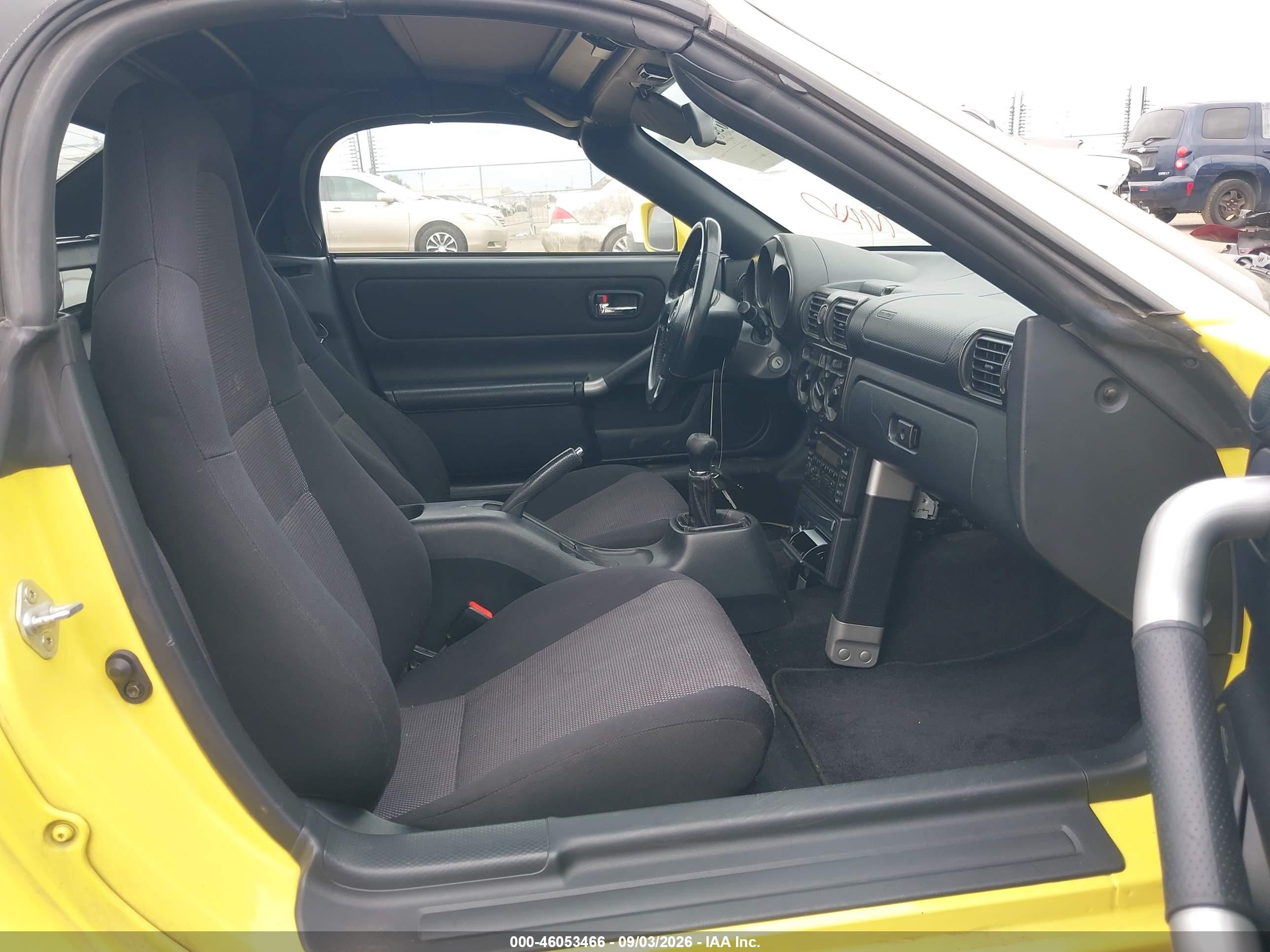 2001 Toyota Mr2 Spyder Yellow vin: JTDFR320610037795