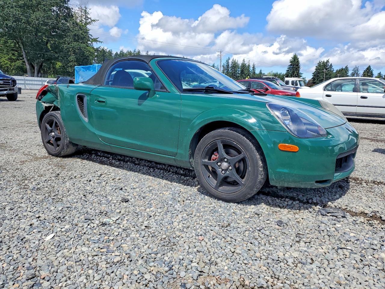 2002 Toyota Mr2 Spyder Green vin: JTDFR320620043081